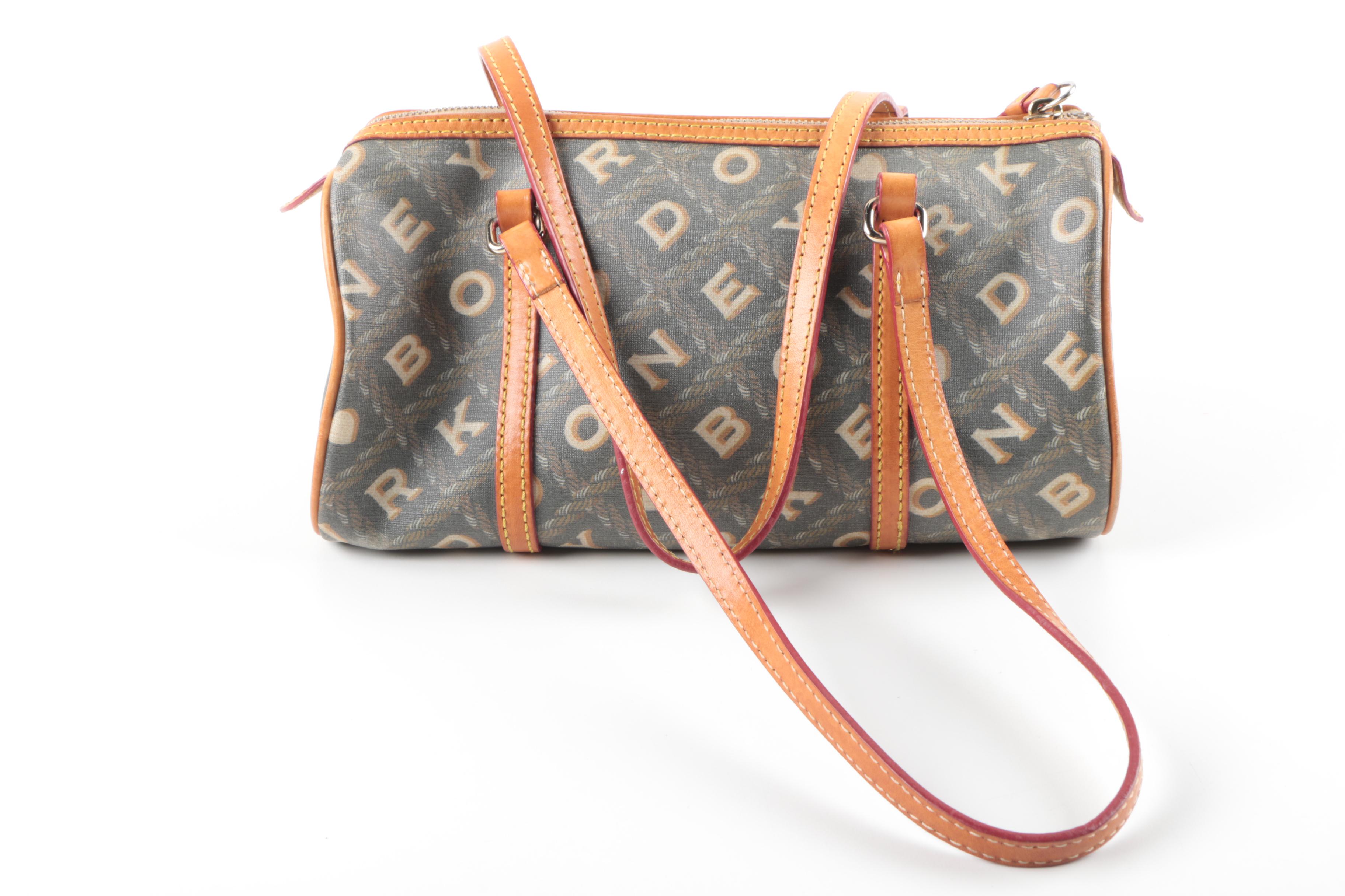 Dooney & Bourke Coated Canvas and Leather Satchel
