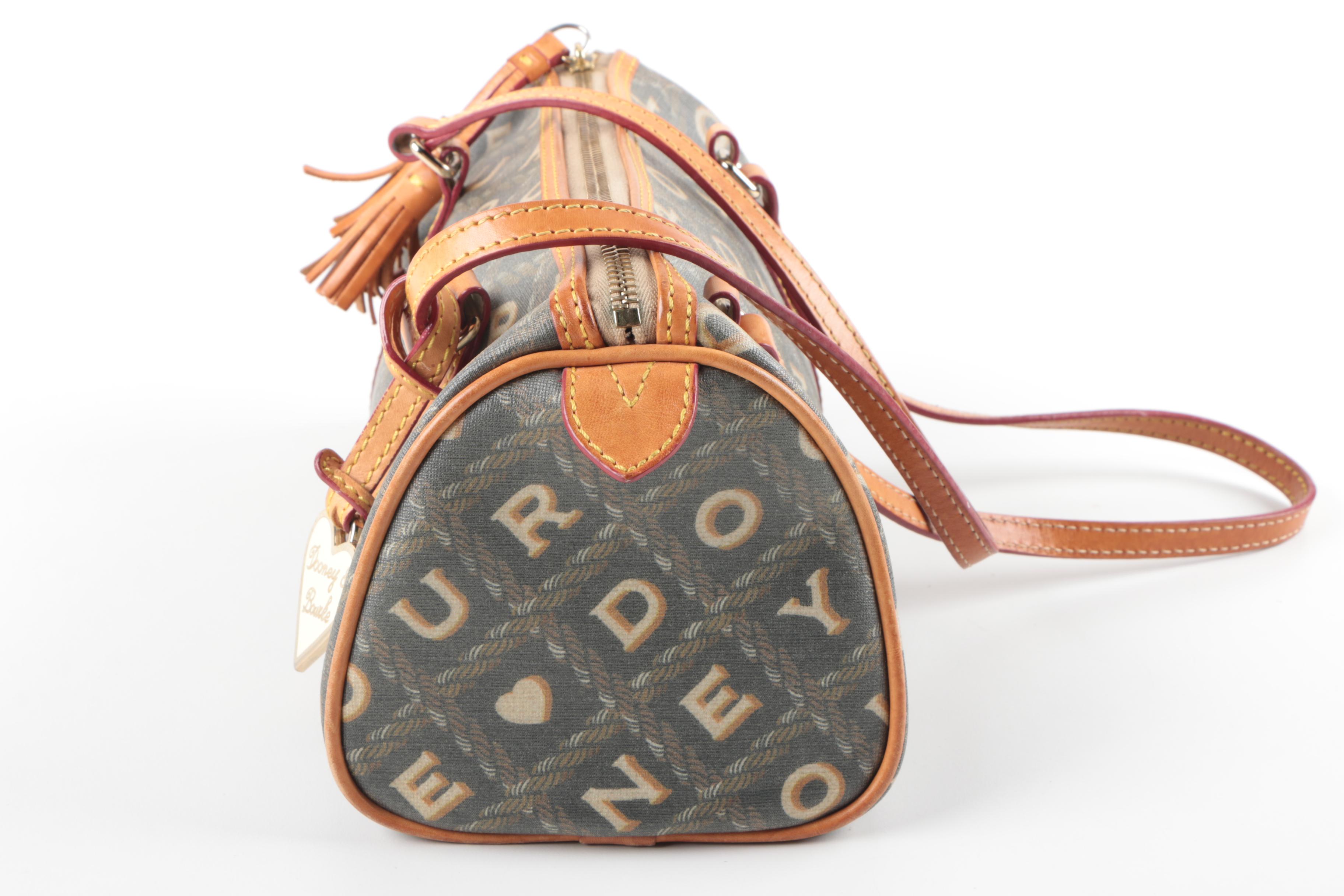 Dooney & Bourke Coated Canvas and Leather Satchel