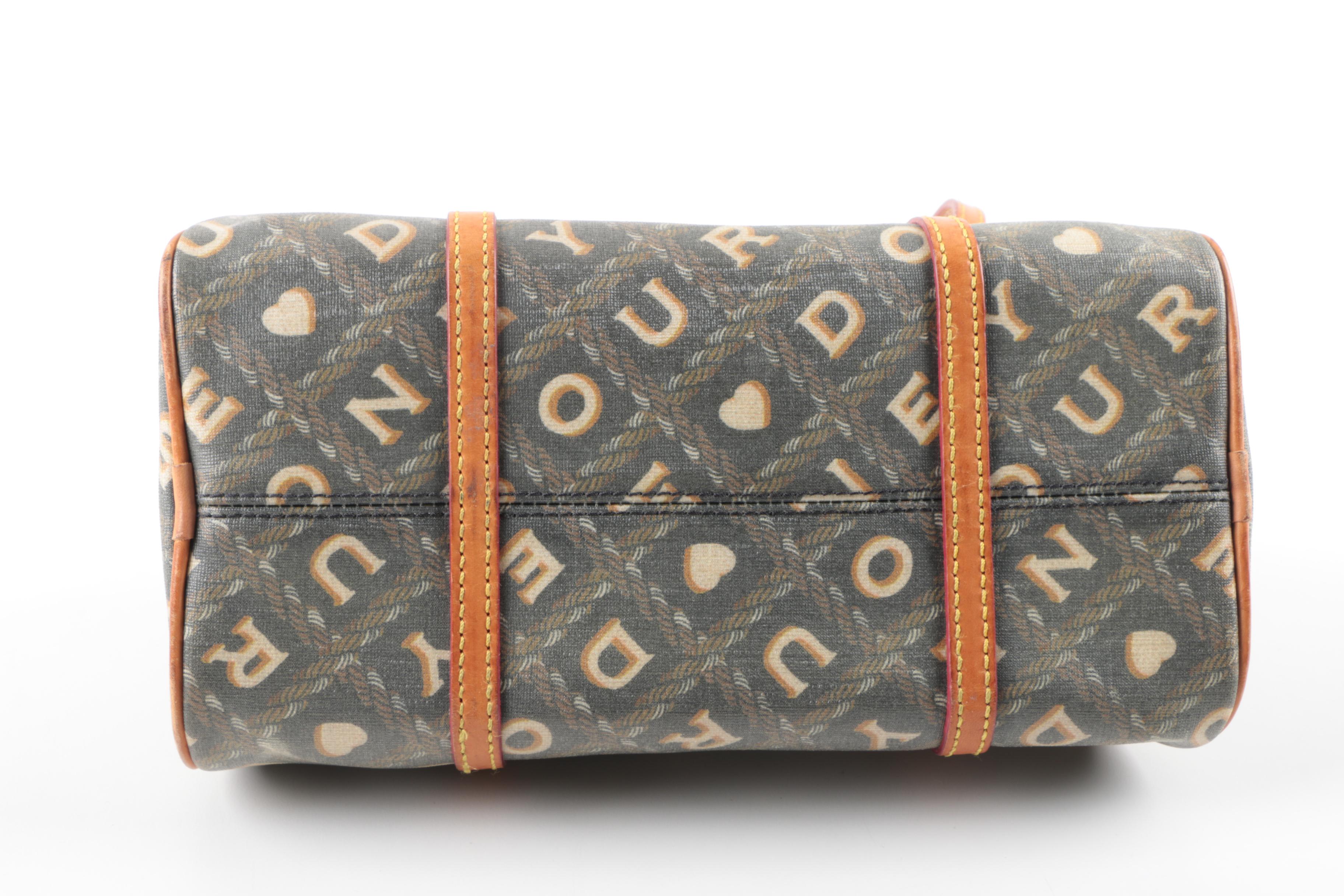 Dooney & Bourke Coated Canvas and Leather Satchel