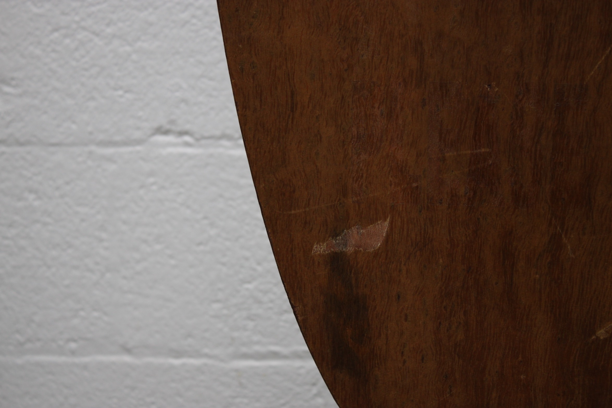 Mid Century Modern Walnut and Wood Veneer Restaurant Greeting Sign