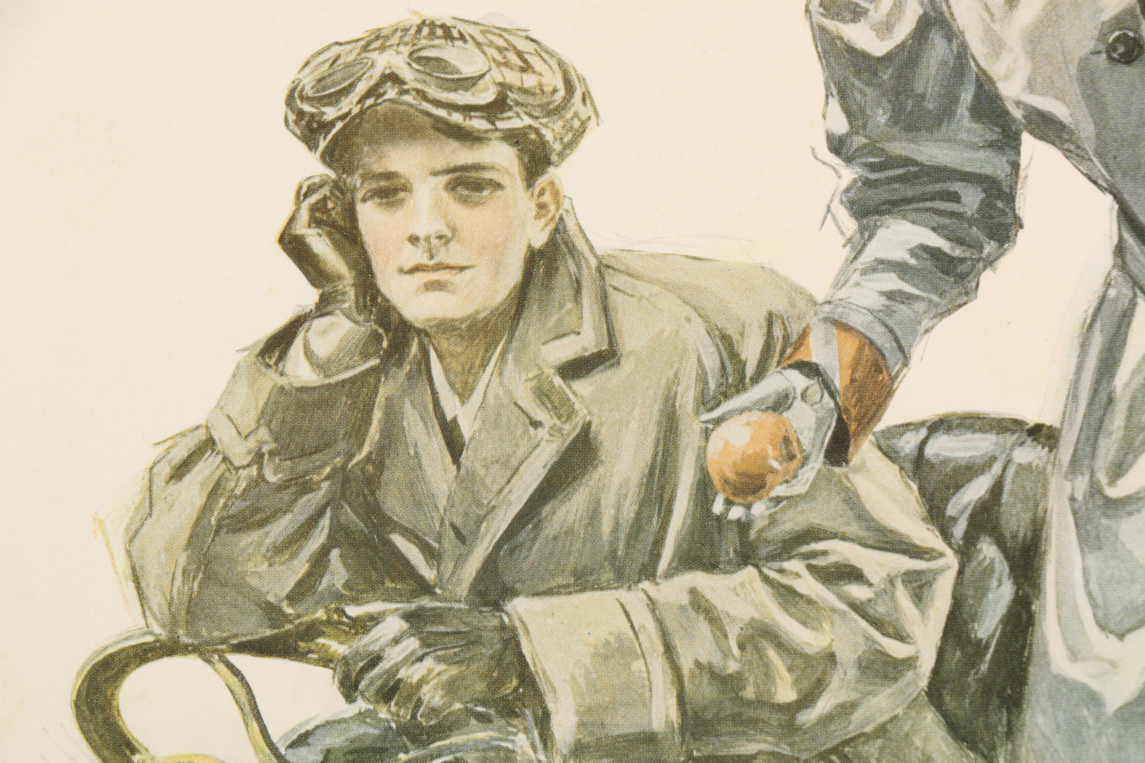 Offset Lithograph on Paper After Harrison Fisher "A Modern Eve"