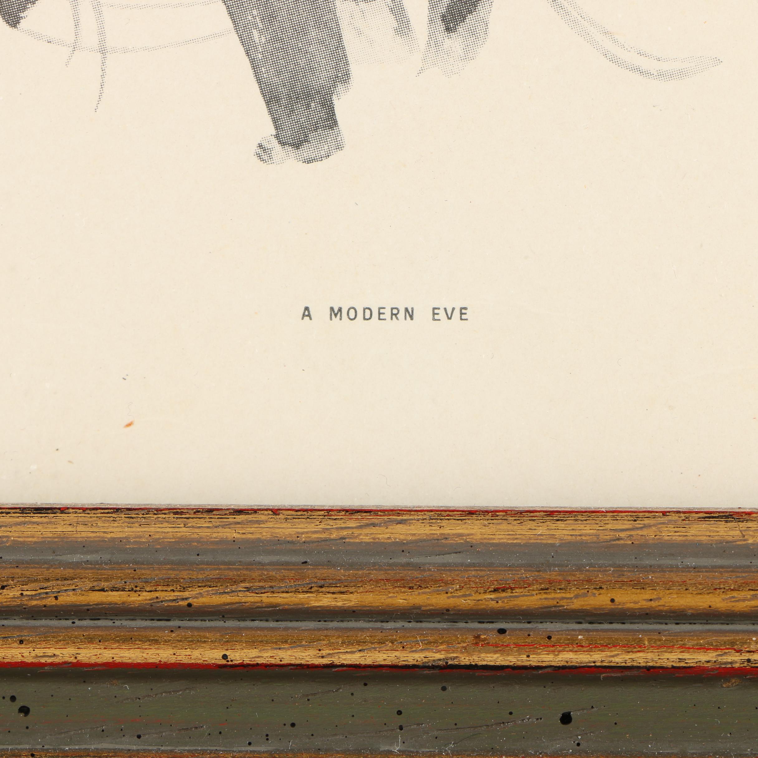 Offset Lithograph on Paper After Harrison Fisher "A Modern Eve"