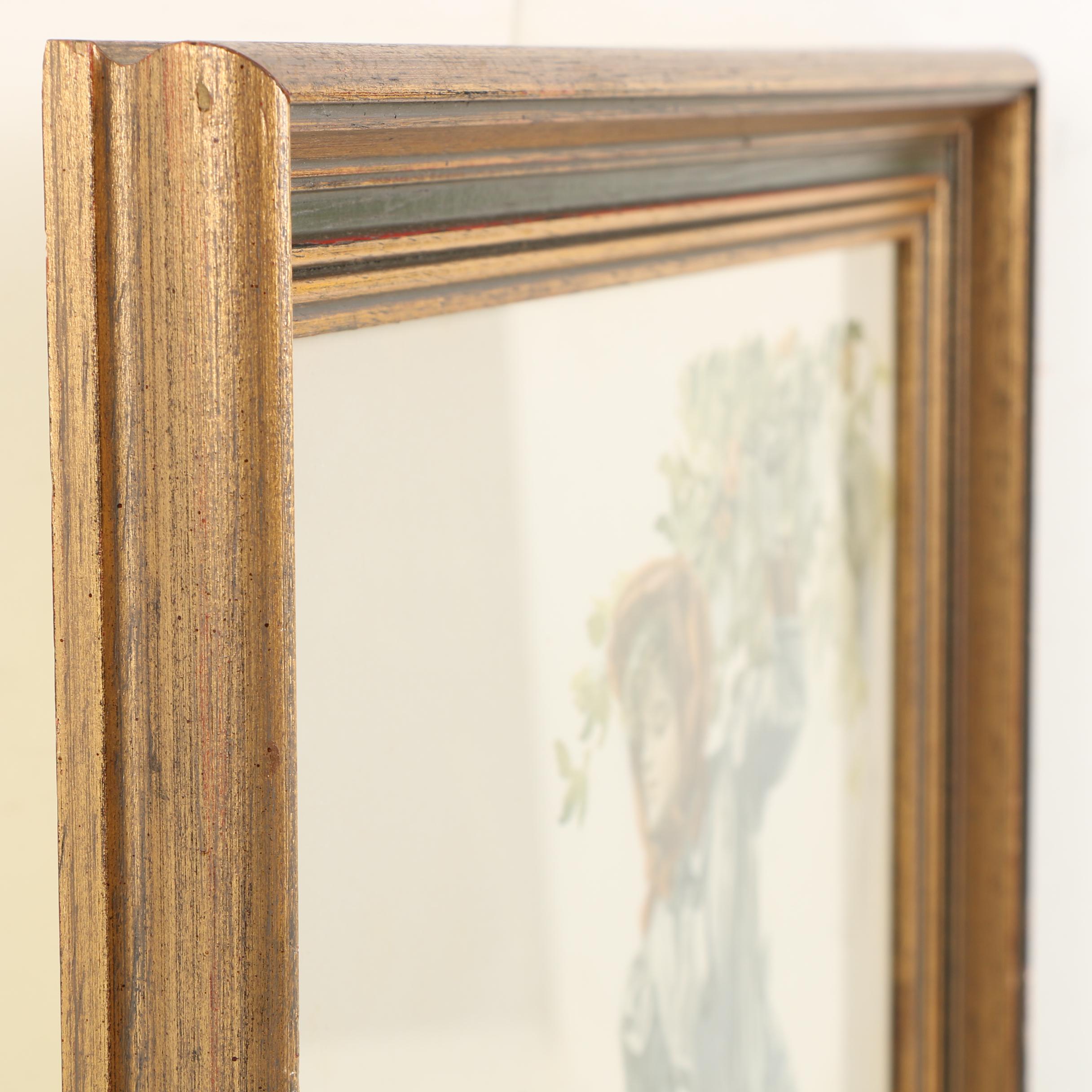 Offset Lithograph on Paper After Harrison Fisher "A Modern Eve"