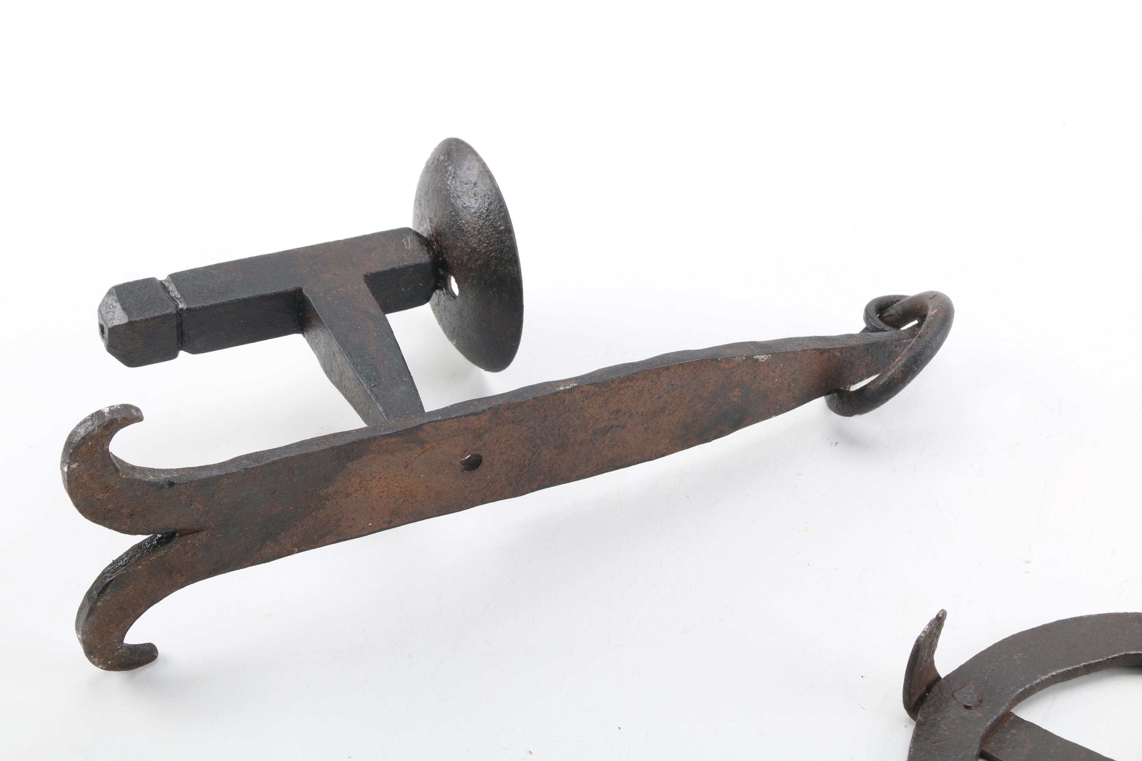 Cast Iron Candleholder and Trivet