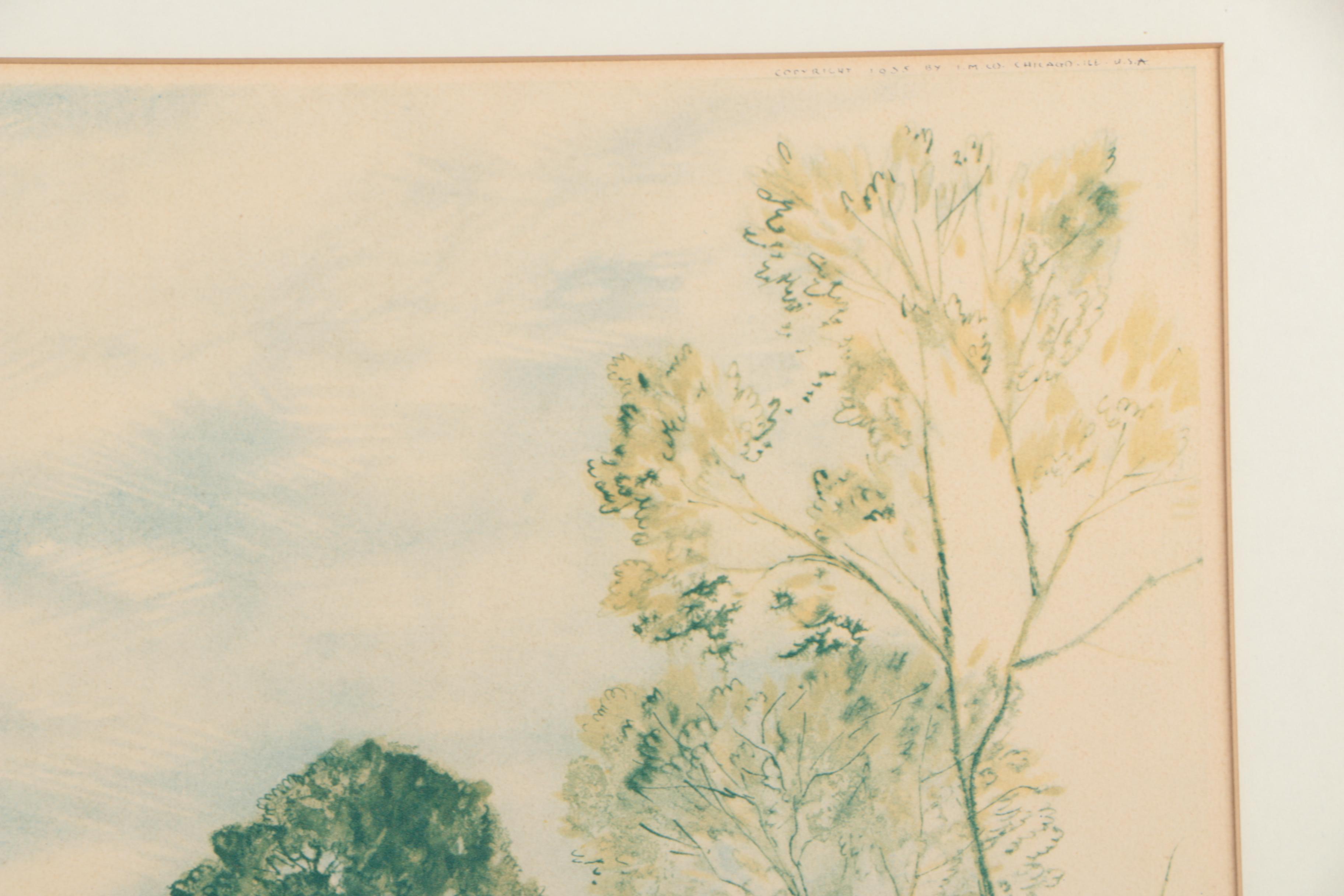 Photogravure on Paper After Lucien Latrier "Chateau Pres de Ruán"