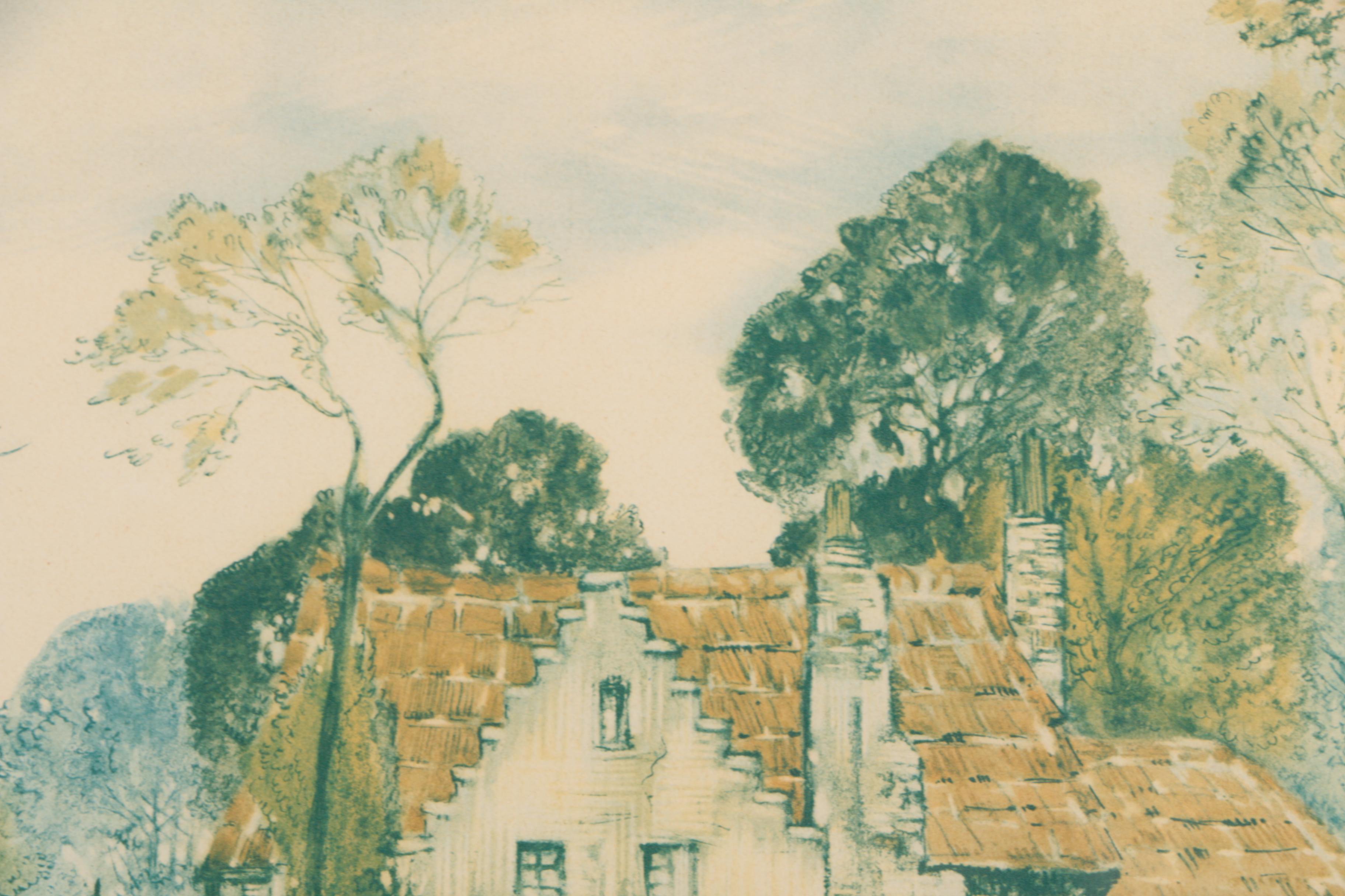 Photogravure on Paper After Lucien Latrier "Chateau Pres de Ruán"