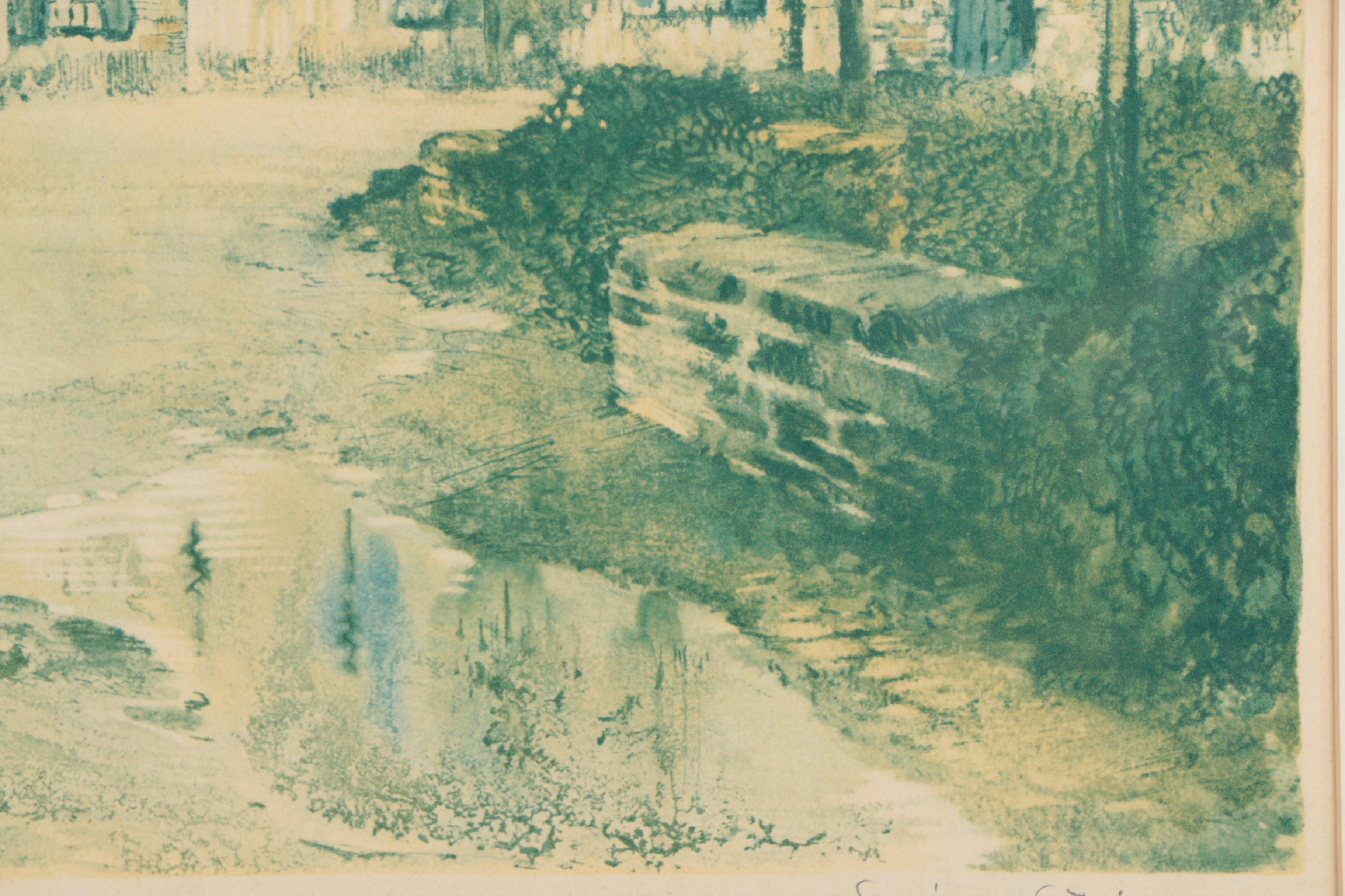 Photogravure on Paper After Lucien Latrier "Chateau Pres de Ruán"