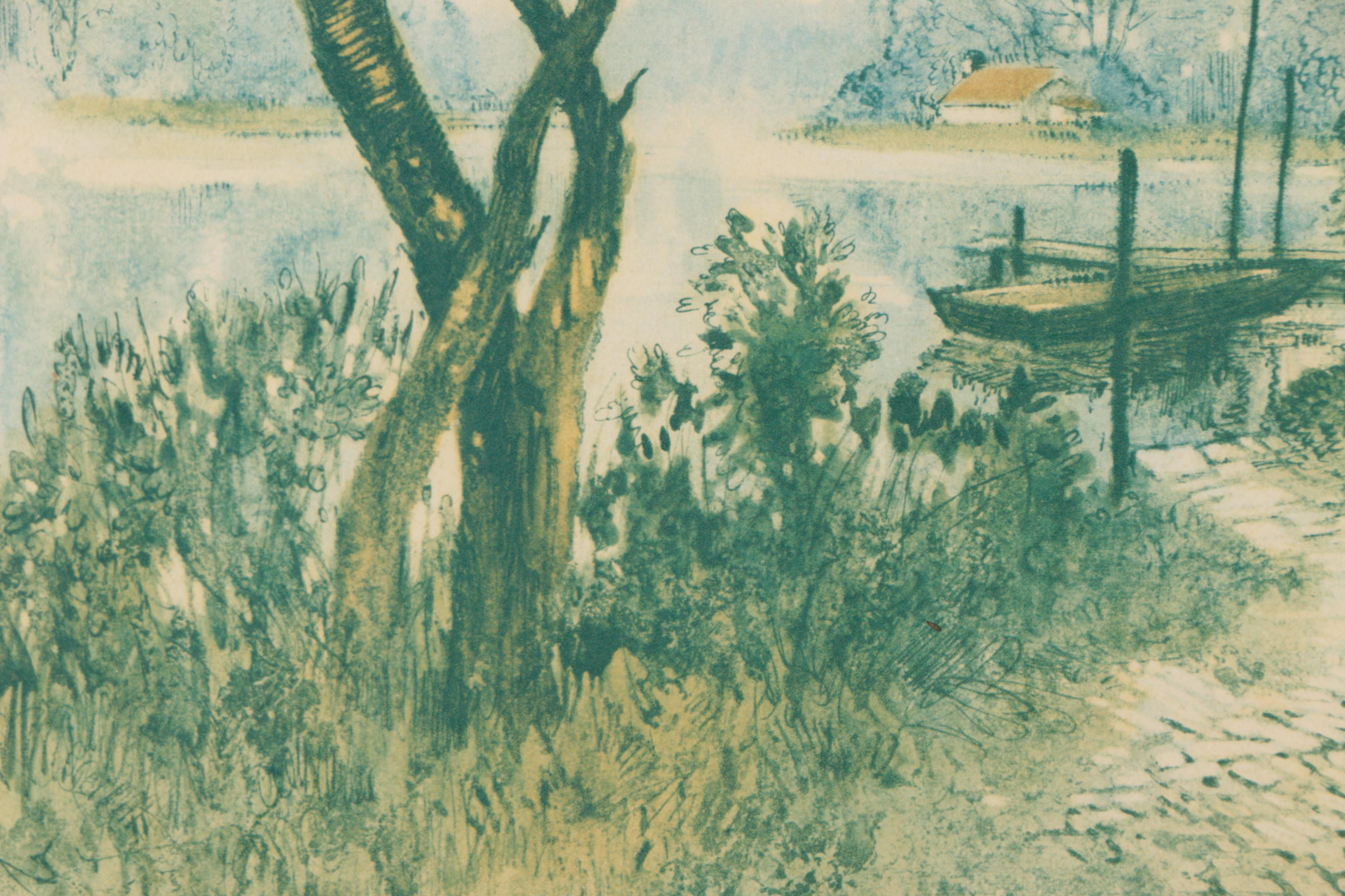 Photogravure on Paper After Lucien Latrier "Chateau Pres de Ruán"