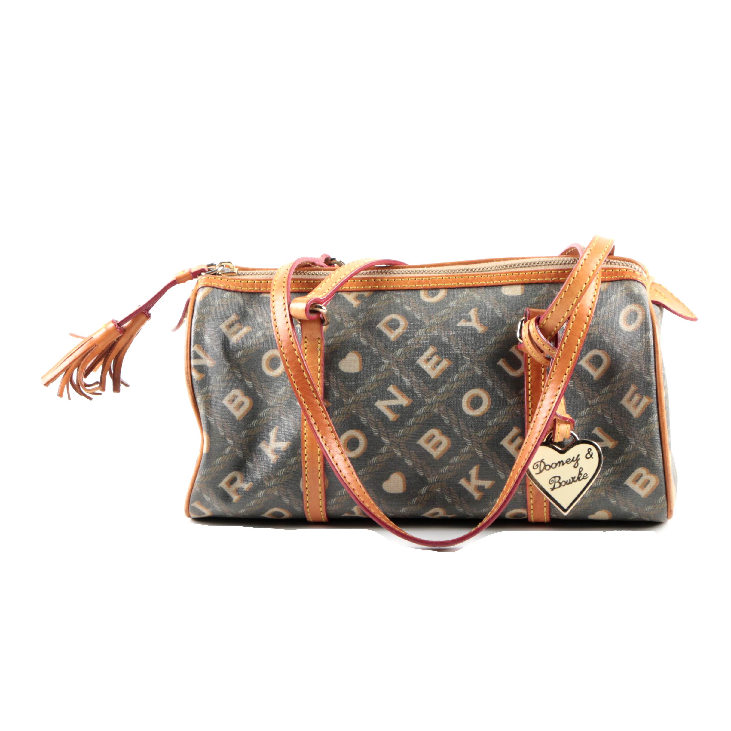 Dooney & Bourke Coated Canvas and Leather Satchel