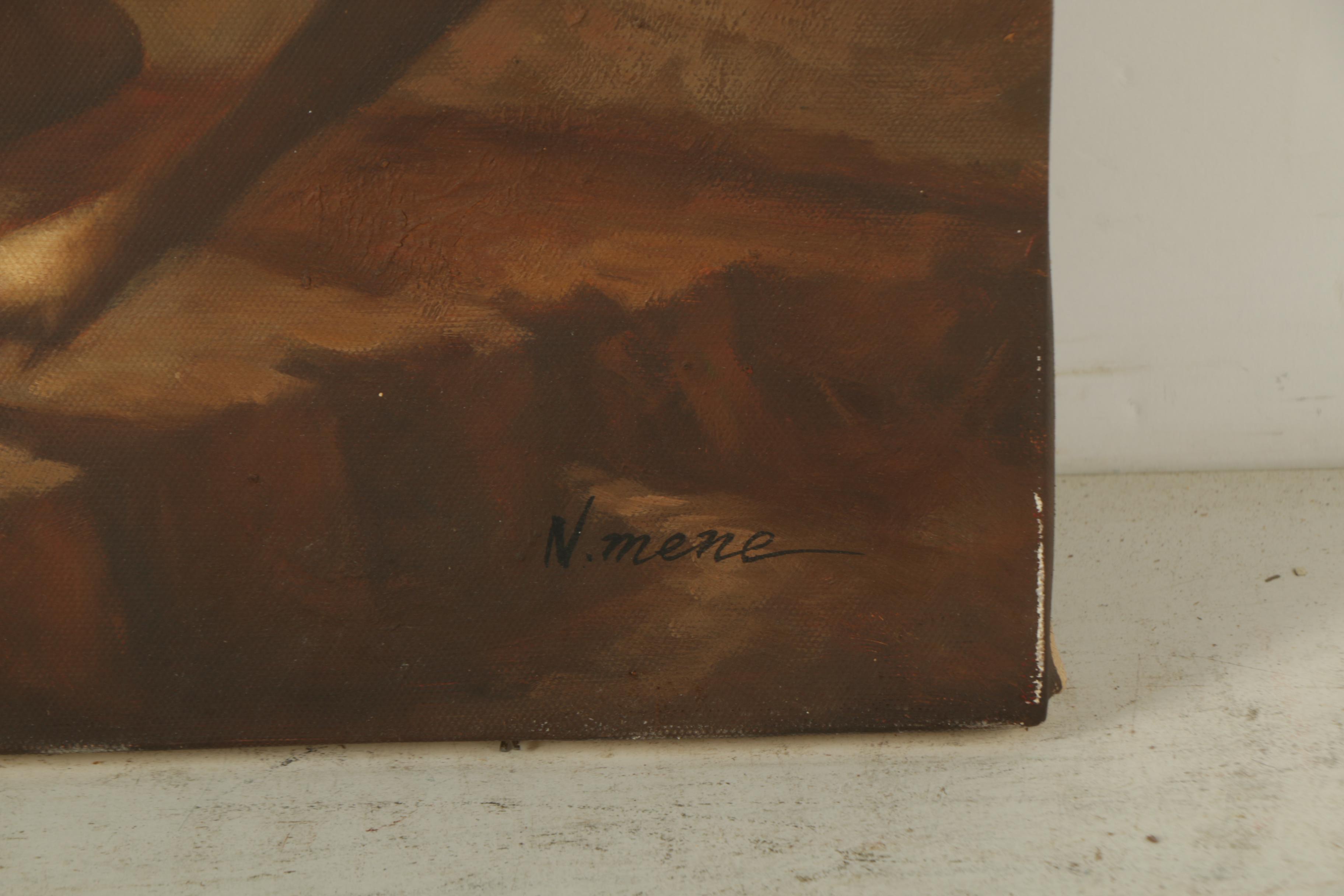 N. Mene Copy Painting After Jacques-Louis David's "Napoleon Crossing the Alps"