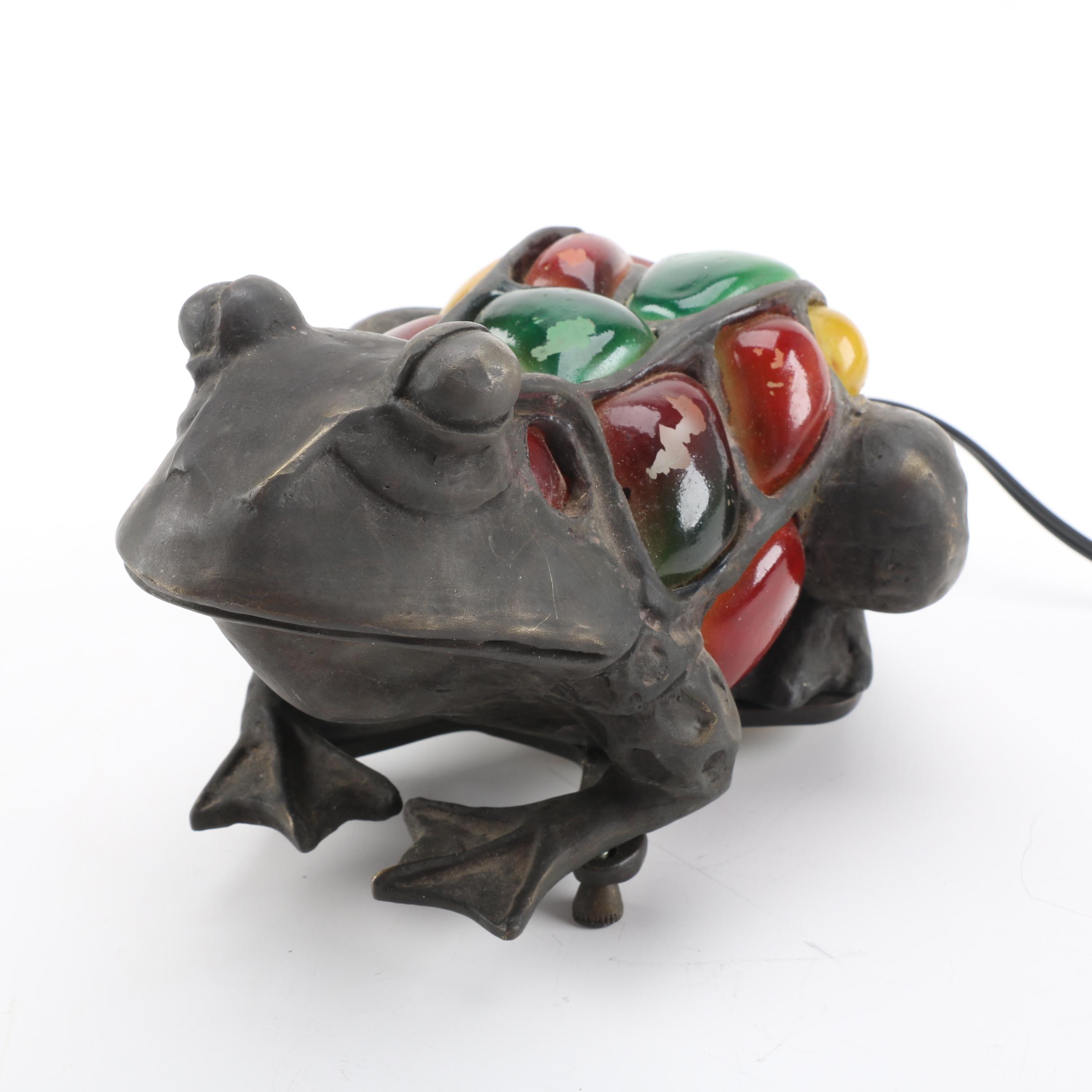 Metal Frog Accent Lamp