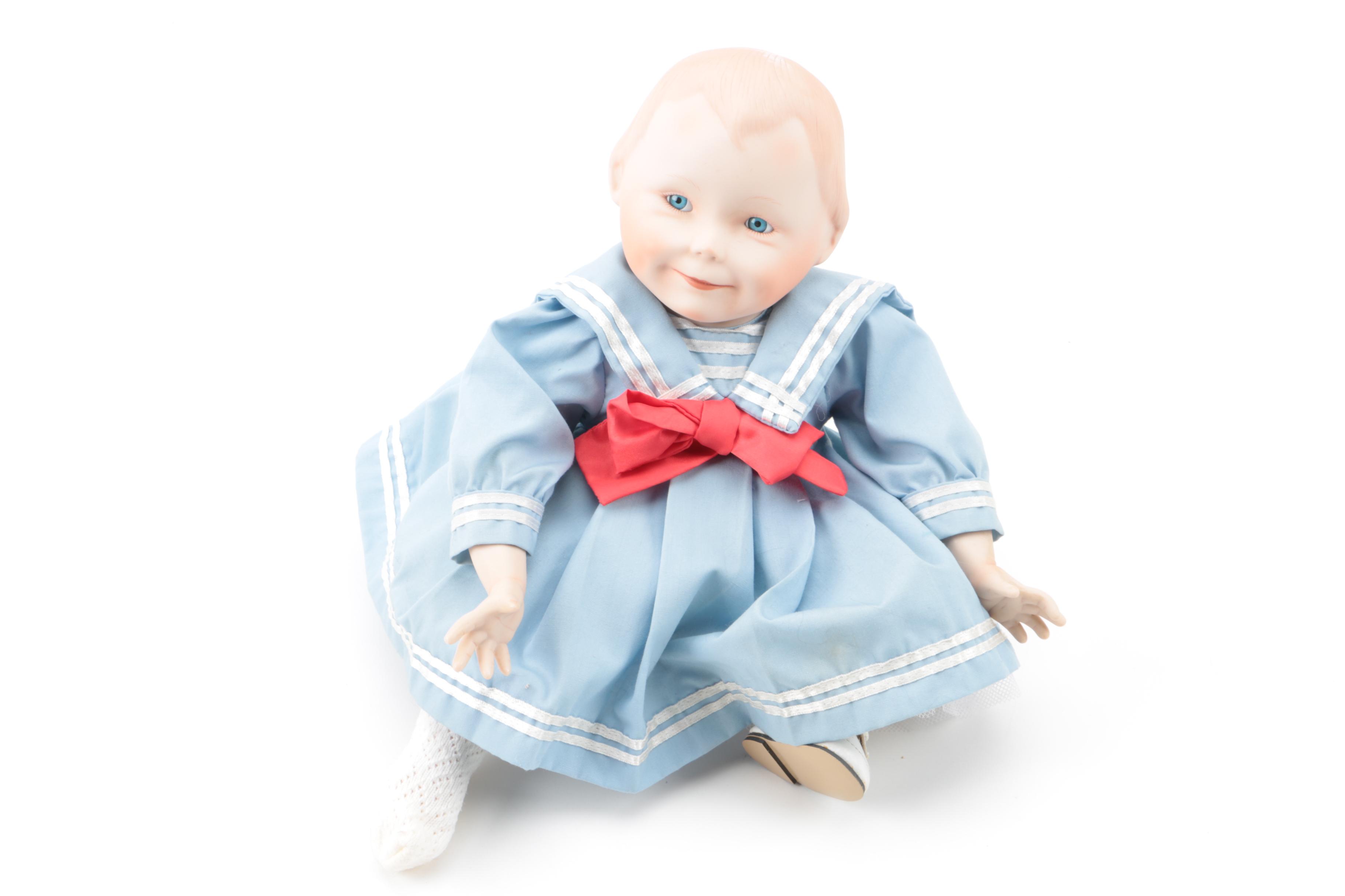 Vintage Porcelain Dolls Including Edwin M. Knowles and Yolanda Bello