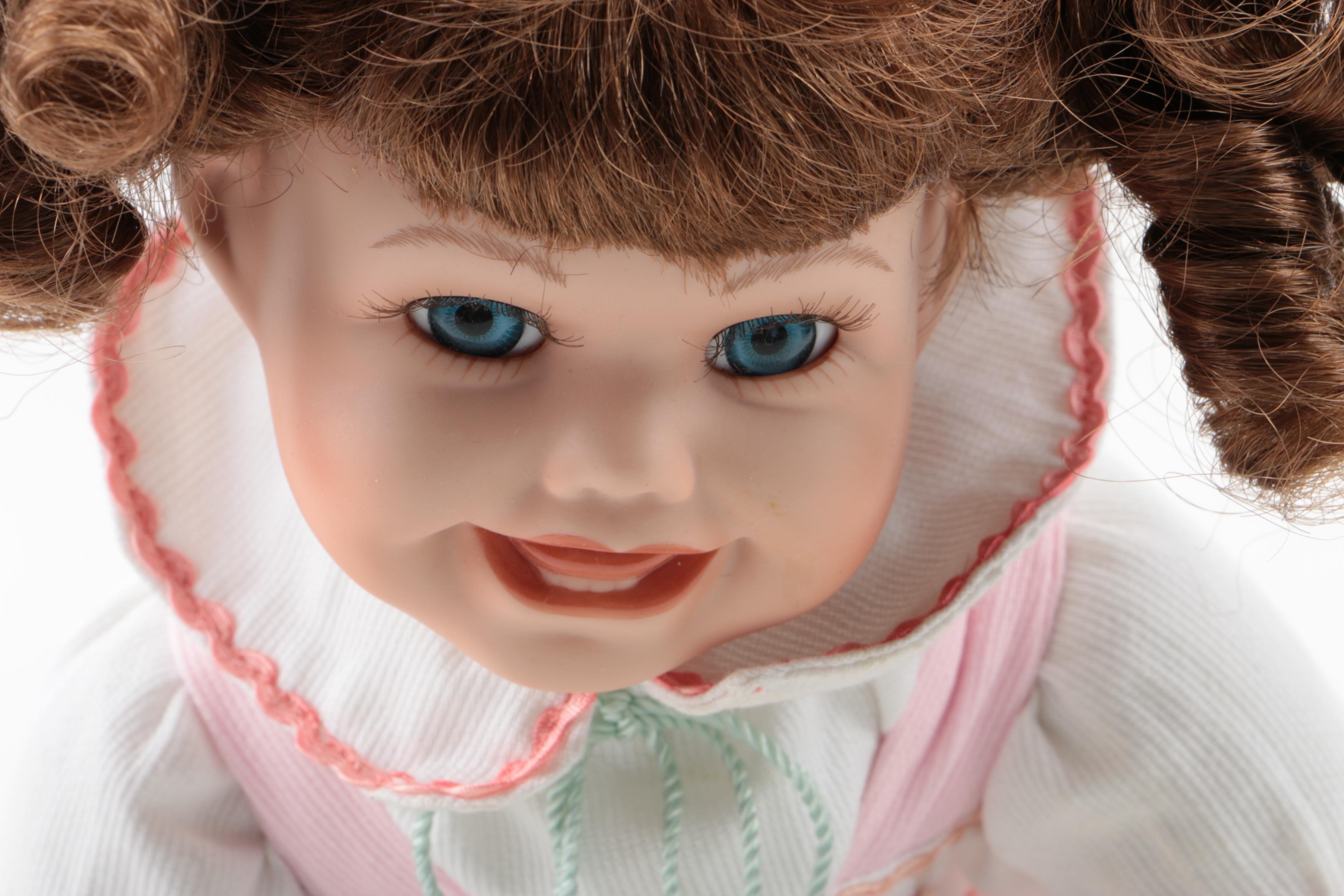 Vintage Porcelain Dolls Including Edwin M. Knowles and Yolanda Bello