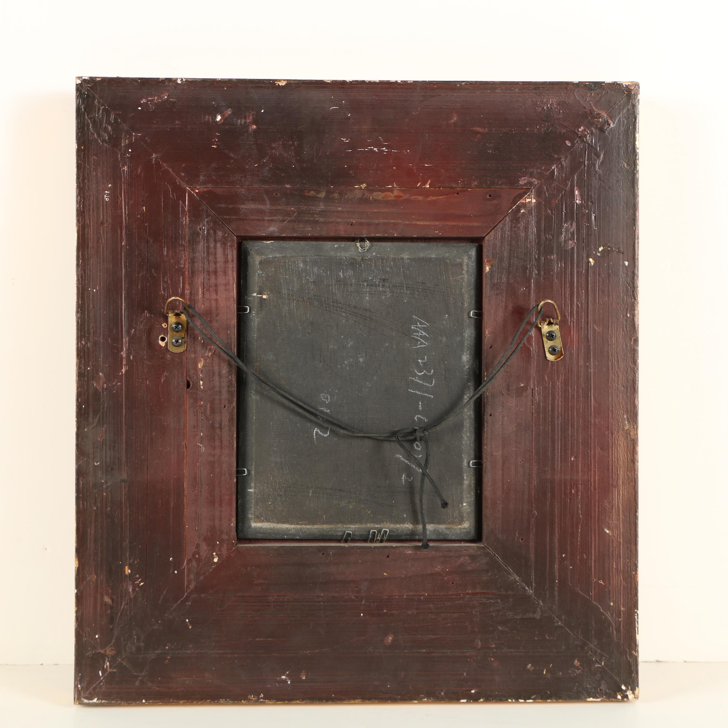 N. Mene Oil Painting on Panel of a Creek