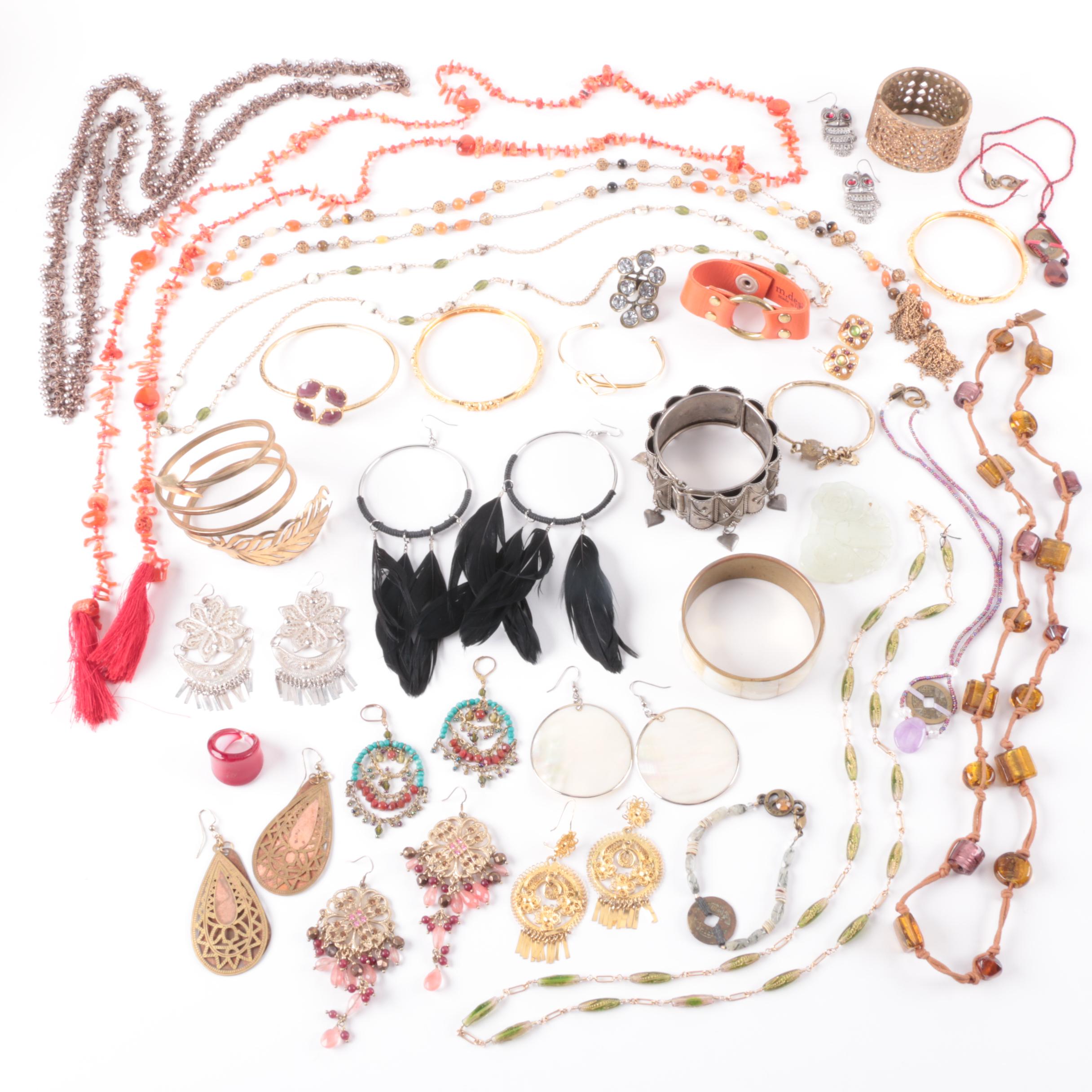 Bead and Stone Jewelry Including Michal Golan