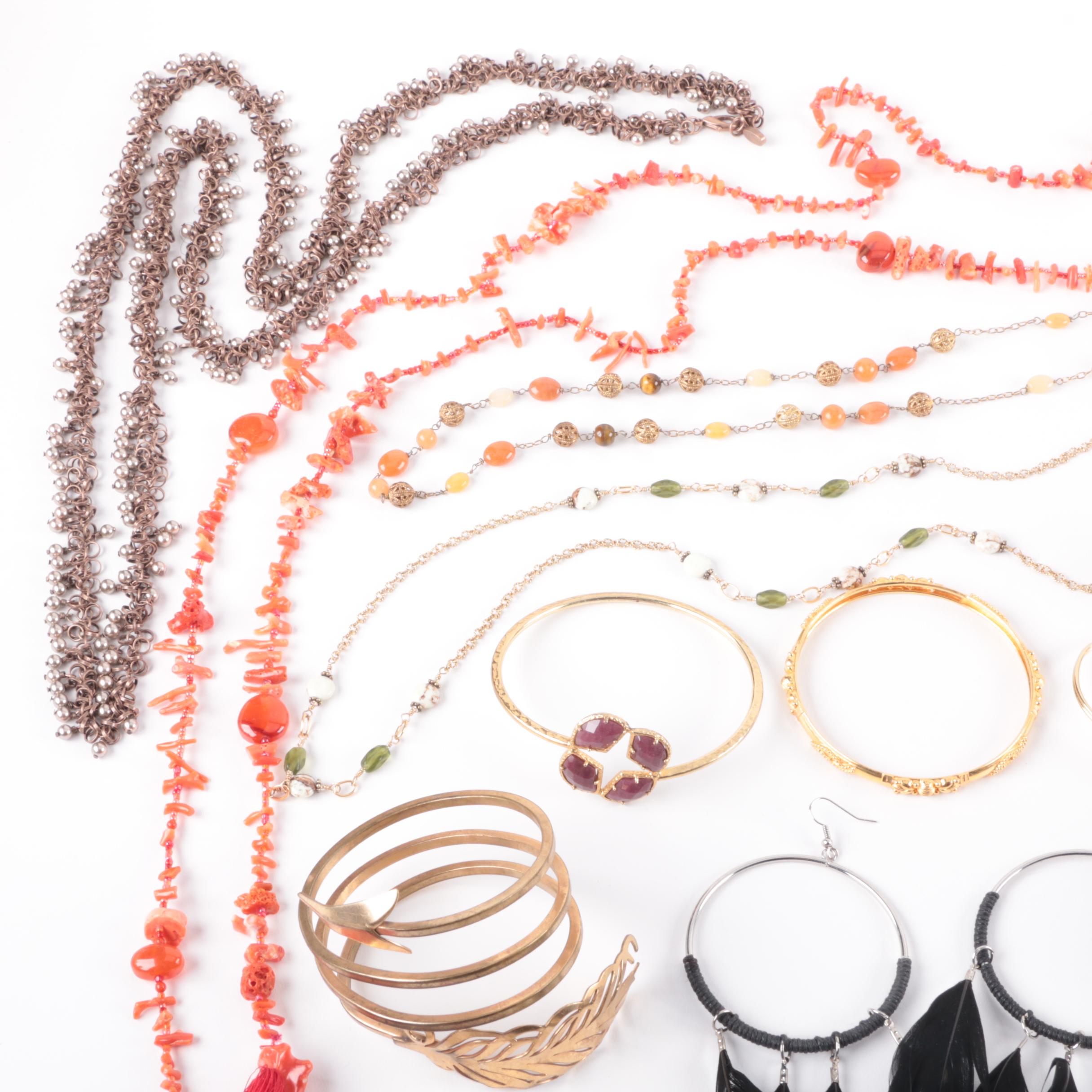 Bead and Stone Jewelry Including Michal Golan