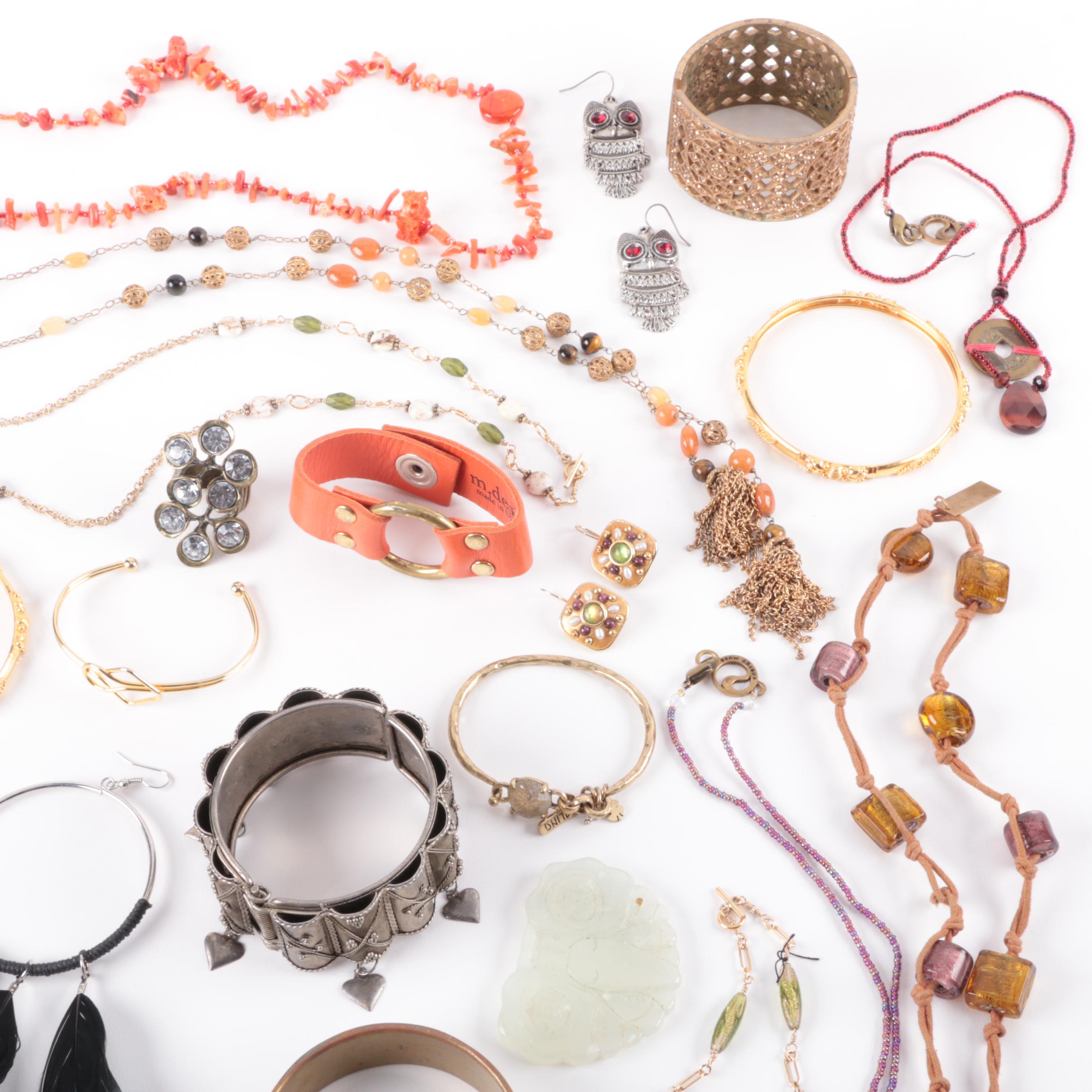 Bead and Stone Jewelry Including Michal Golan