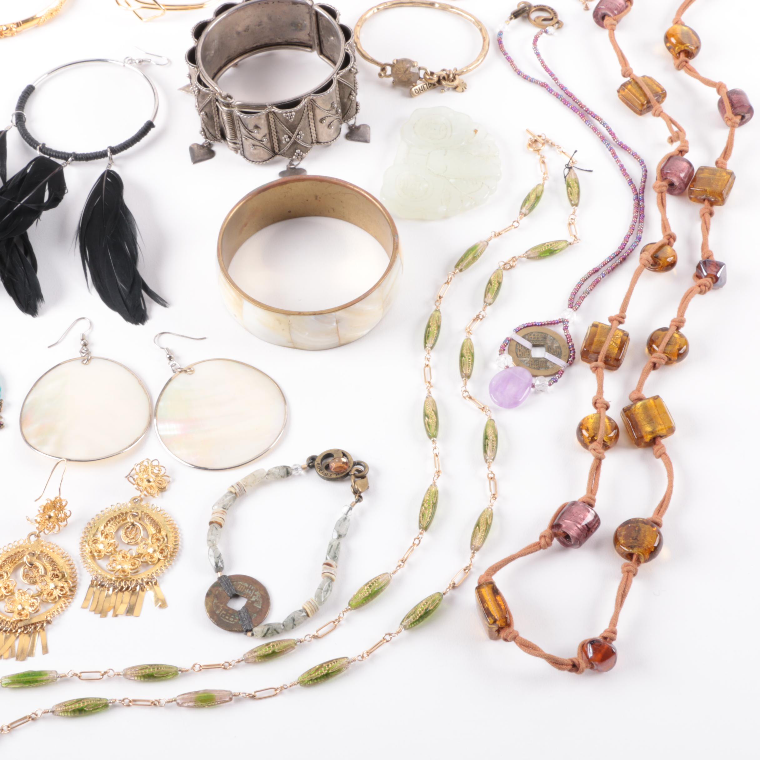 Bead and Stone Jewelry Including Michal Golan