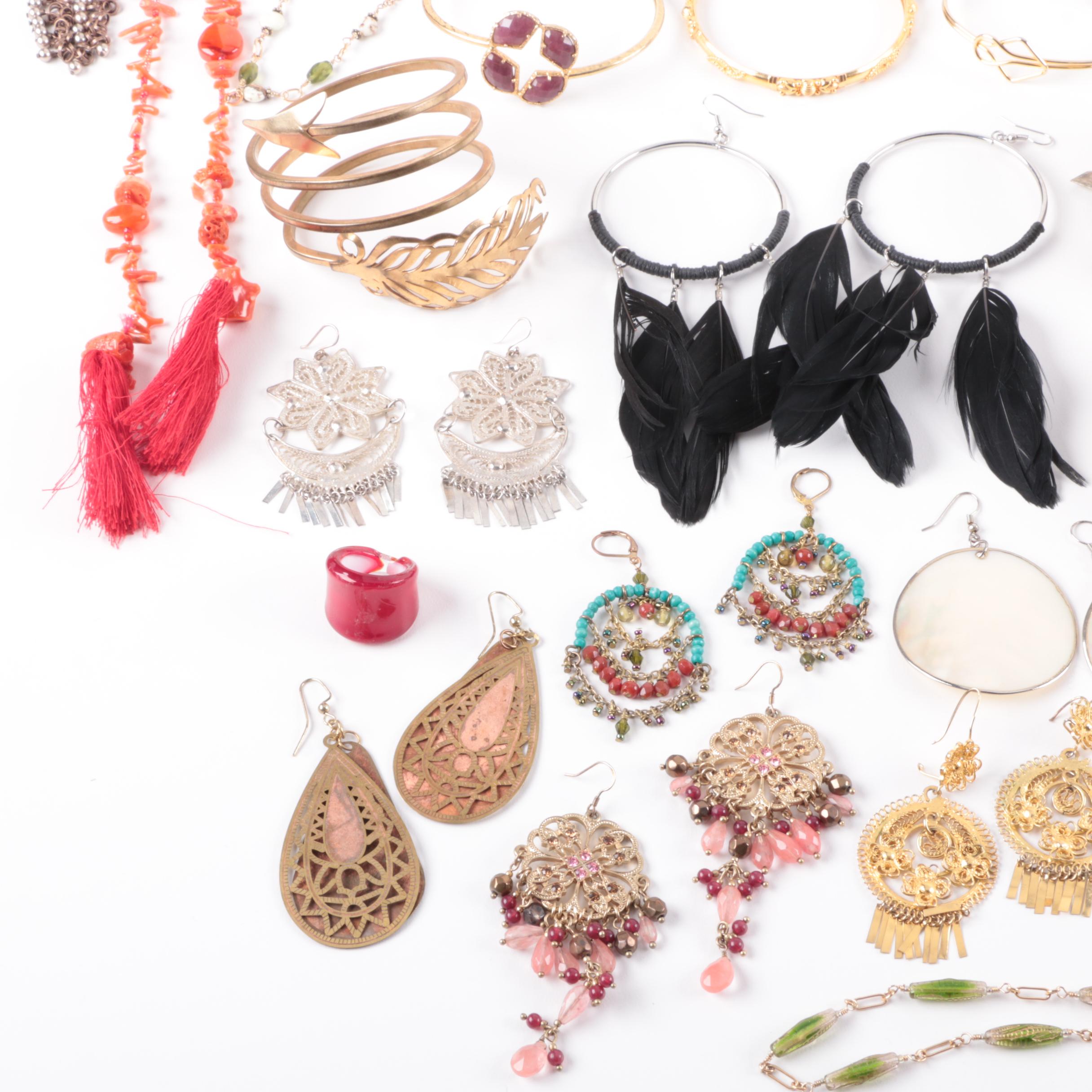 Bead and Stone Jewelry Including Michal Golan