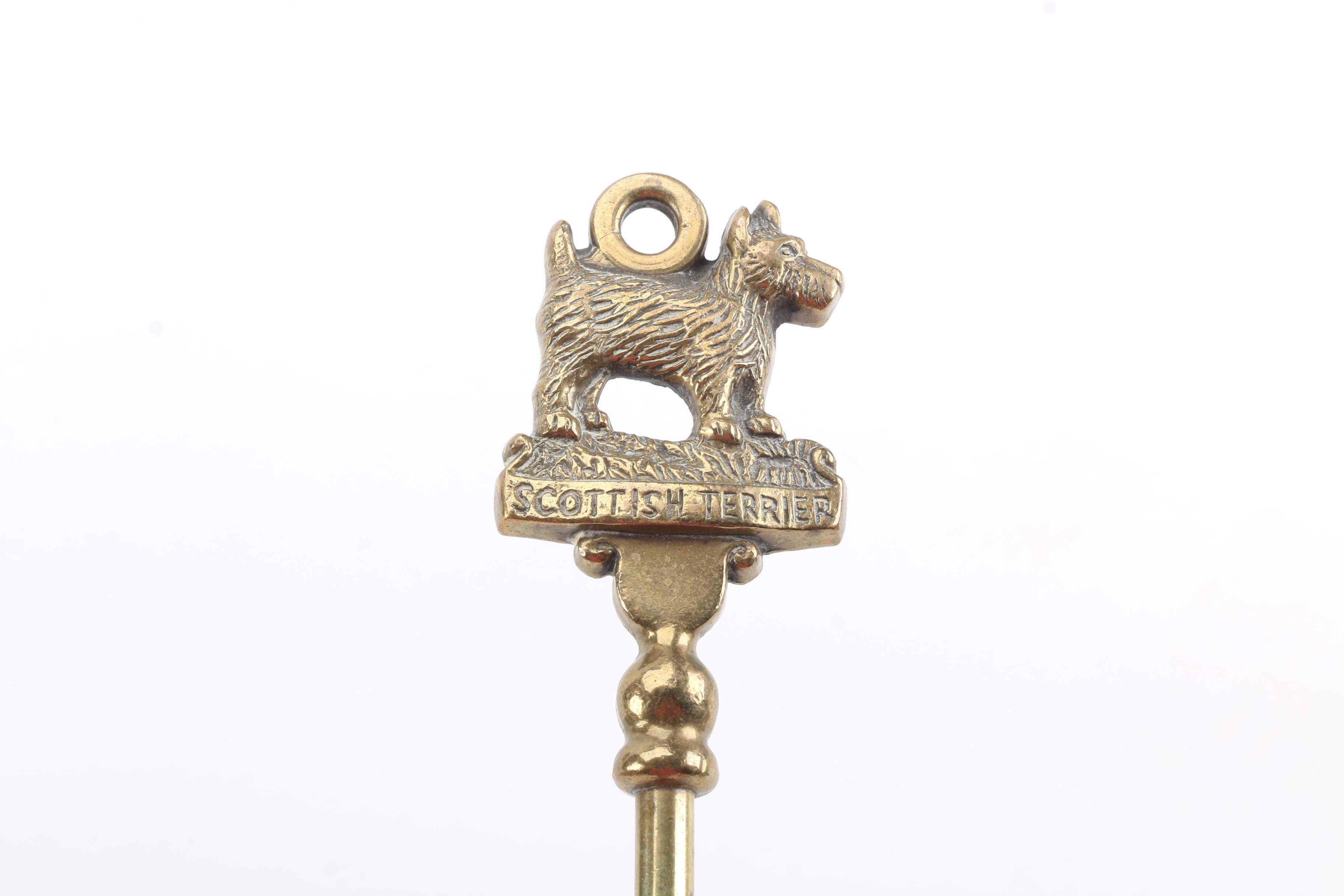 Metal Bells And Brass "Scottish Terrier" Fork