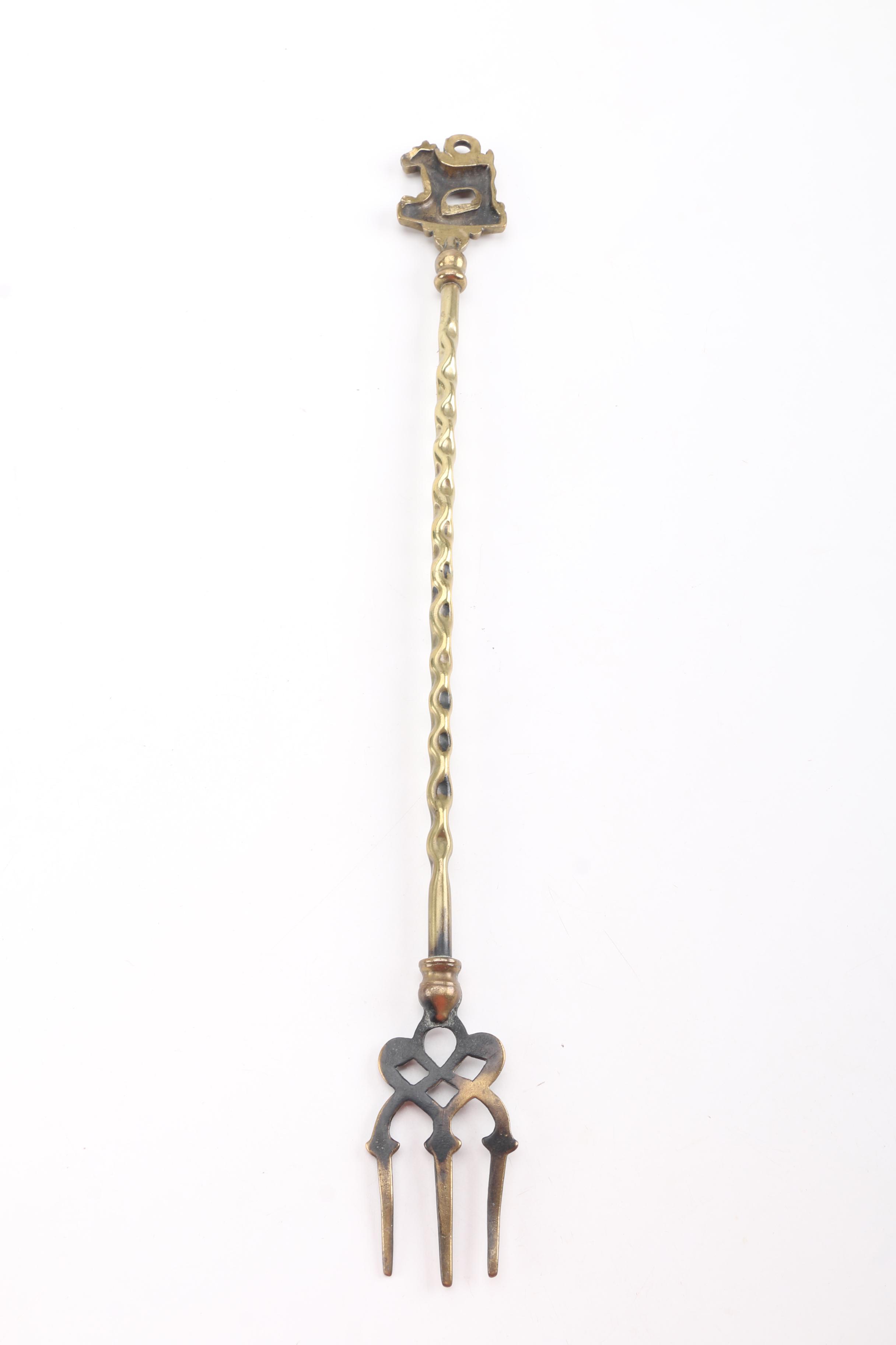 Metal Bells And Brass "Scottish Terrier" Fork