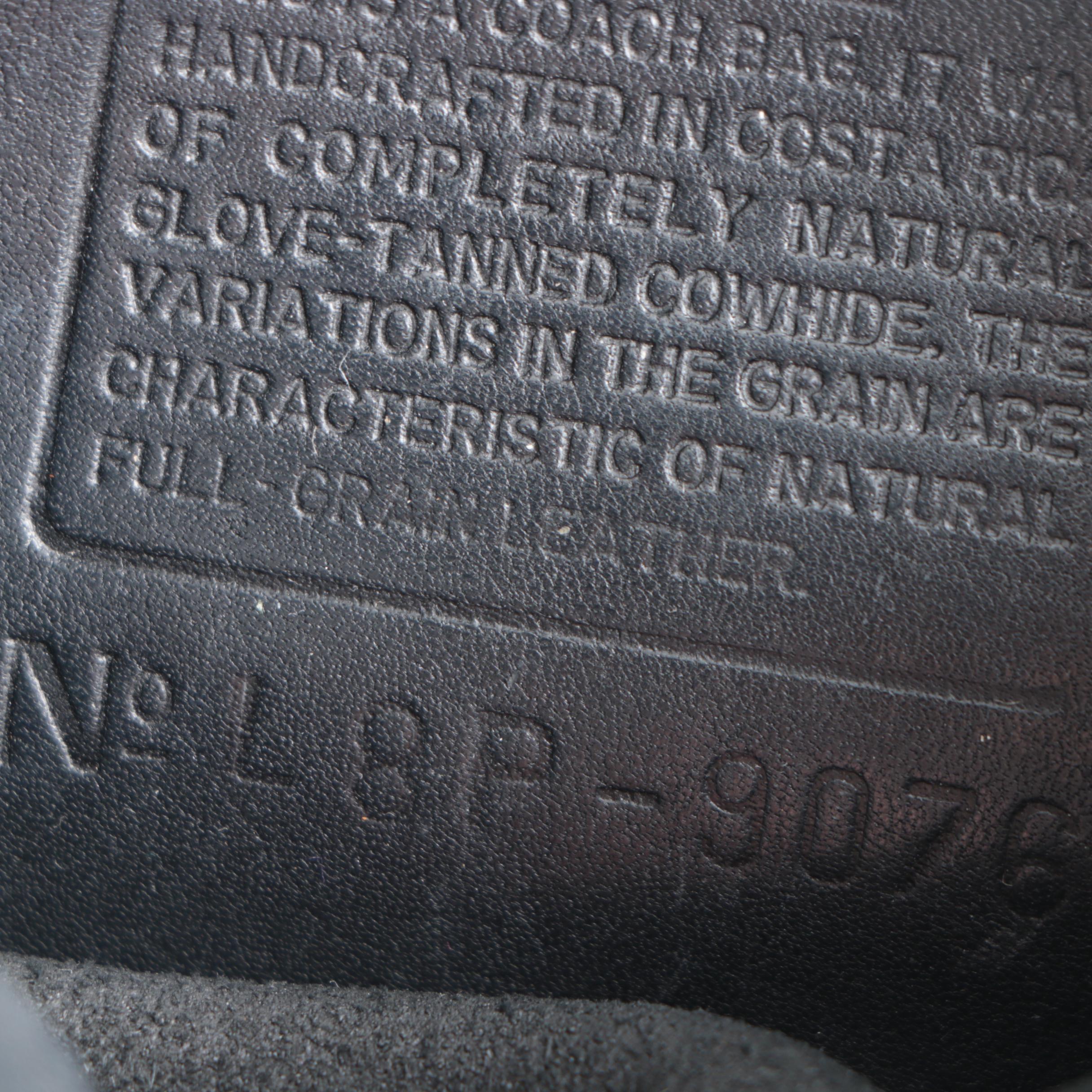 Coach Companion Black Leather Flap Bag