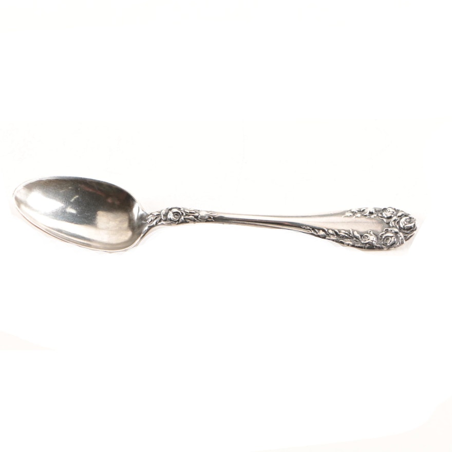 R. Wallace & Sons Sterling Silver "Rose" Spoon