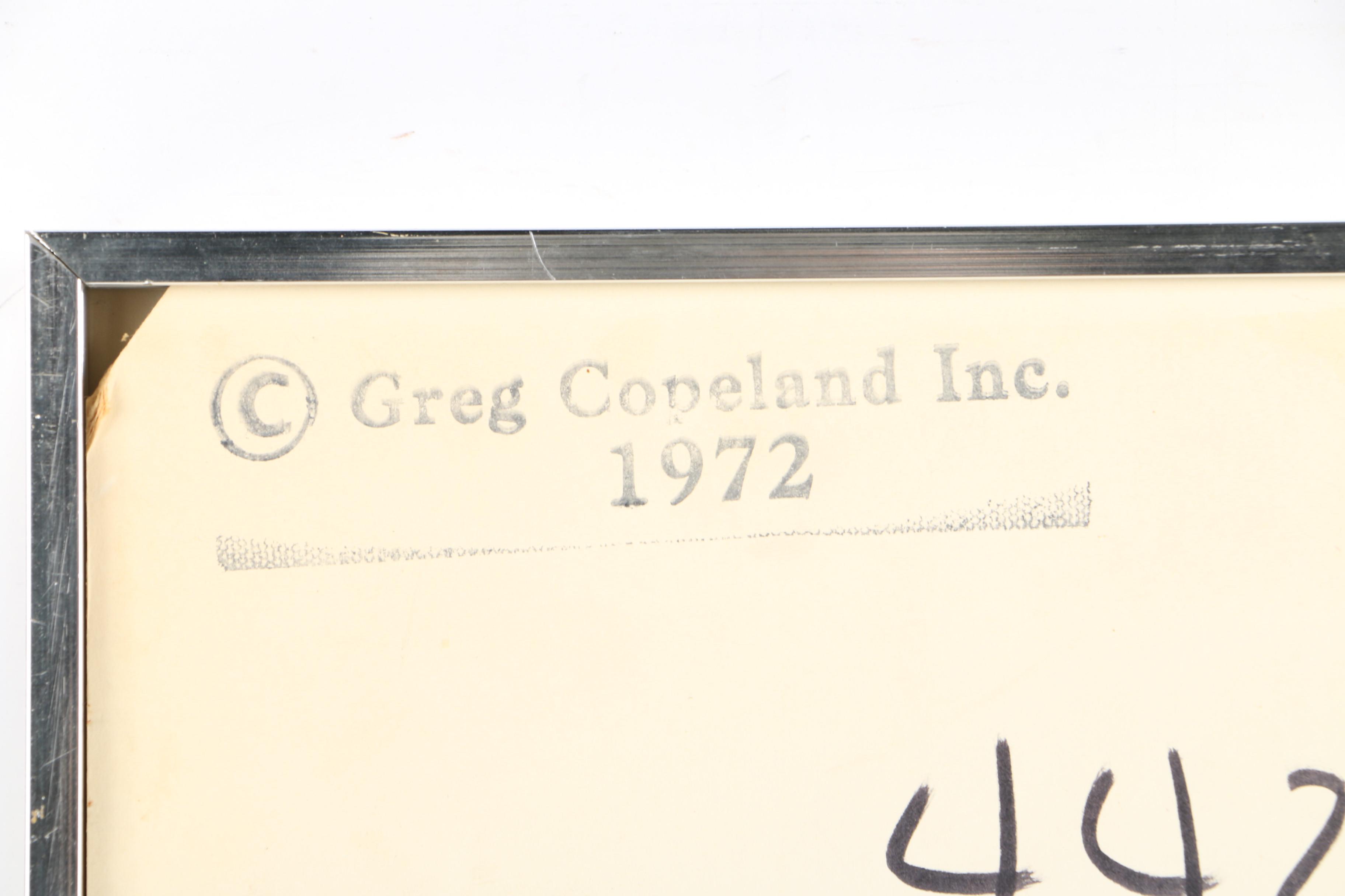 1972 Greg Copeland Cut Paper Wall Art
