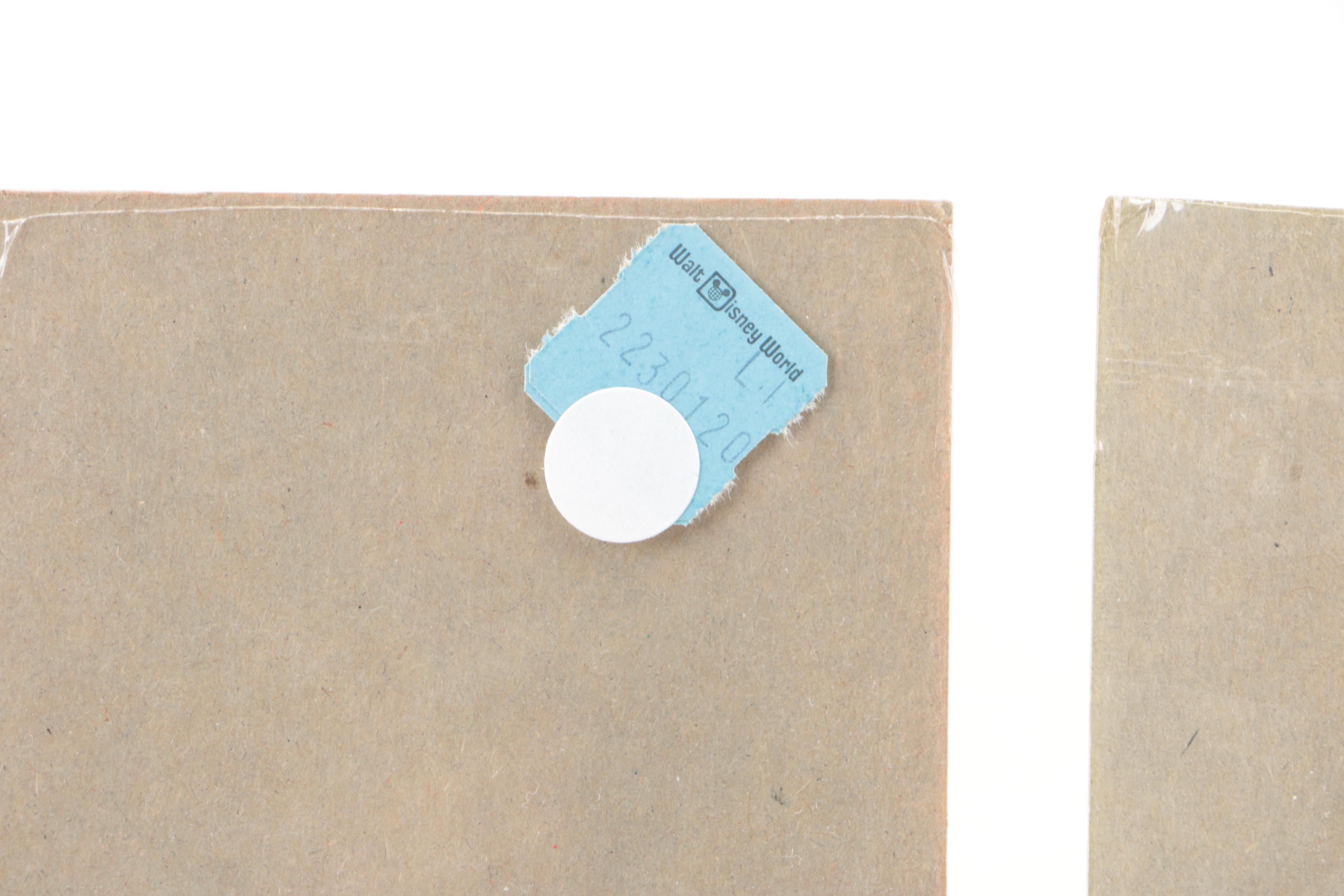 Disney Memorabilia Including Decals, Pencil Sharpener, and More