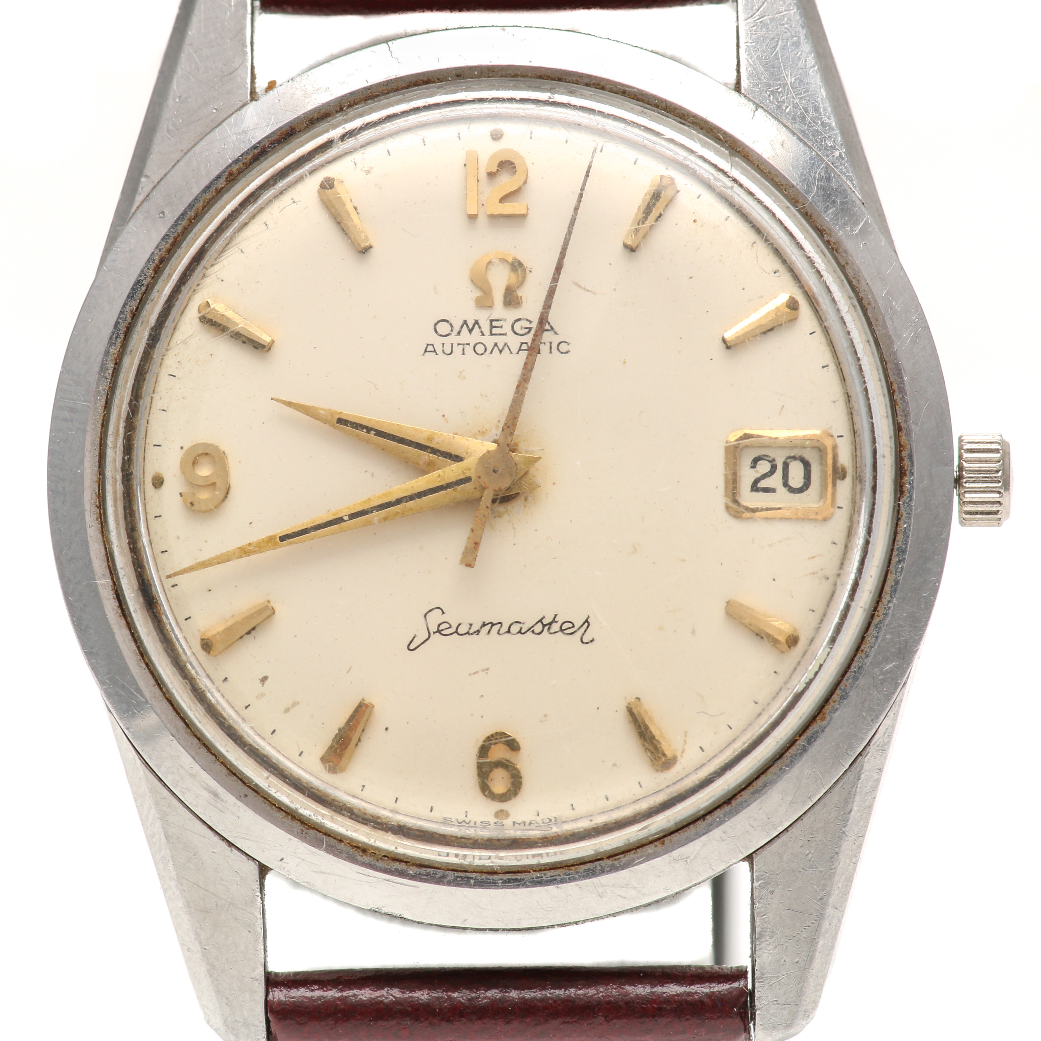 Vintage Omega Automatic Seamaster Stainless Steel Watch