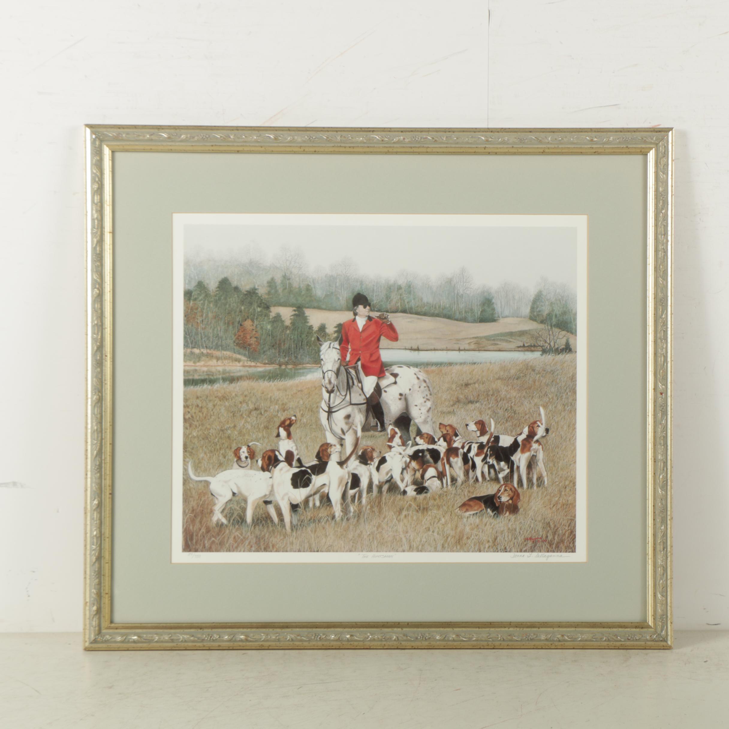 Donna L. Dellaganna Limited Edition Offset Lithograph "The Huntsman"