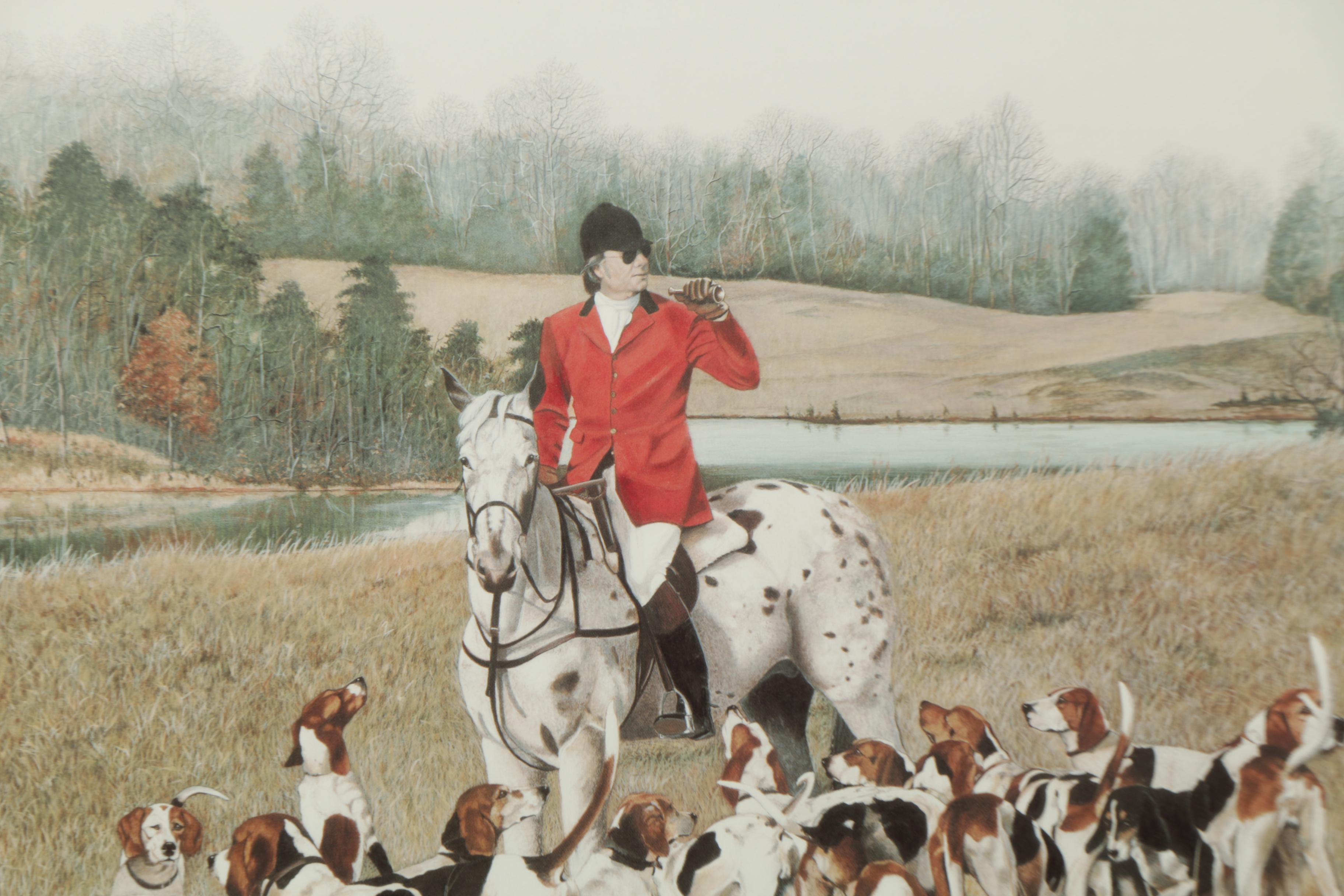 Donna L. Dellaganna Limited Edition Offset Lithograph "The Huntsman"