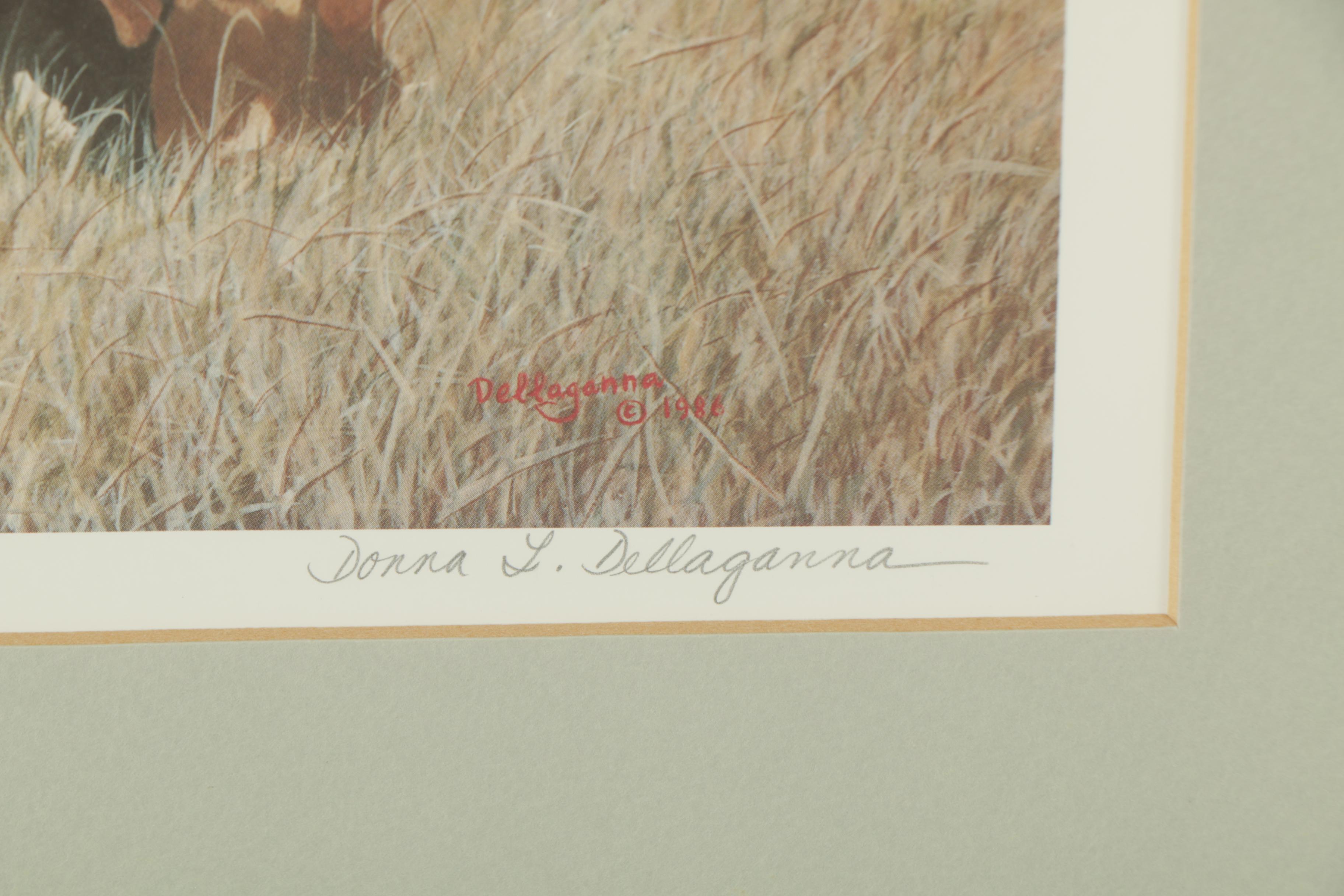 Donna L. Dellaganna Limited Edition Offset Lithograph "The Huntsman"