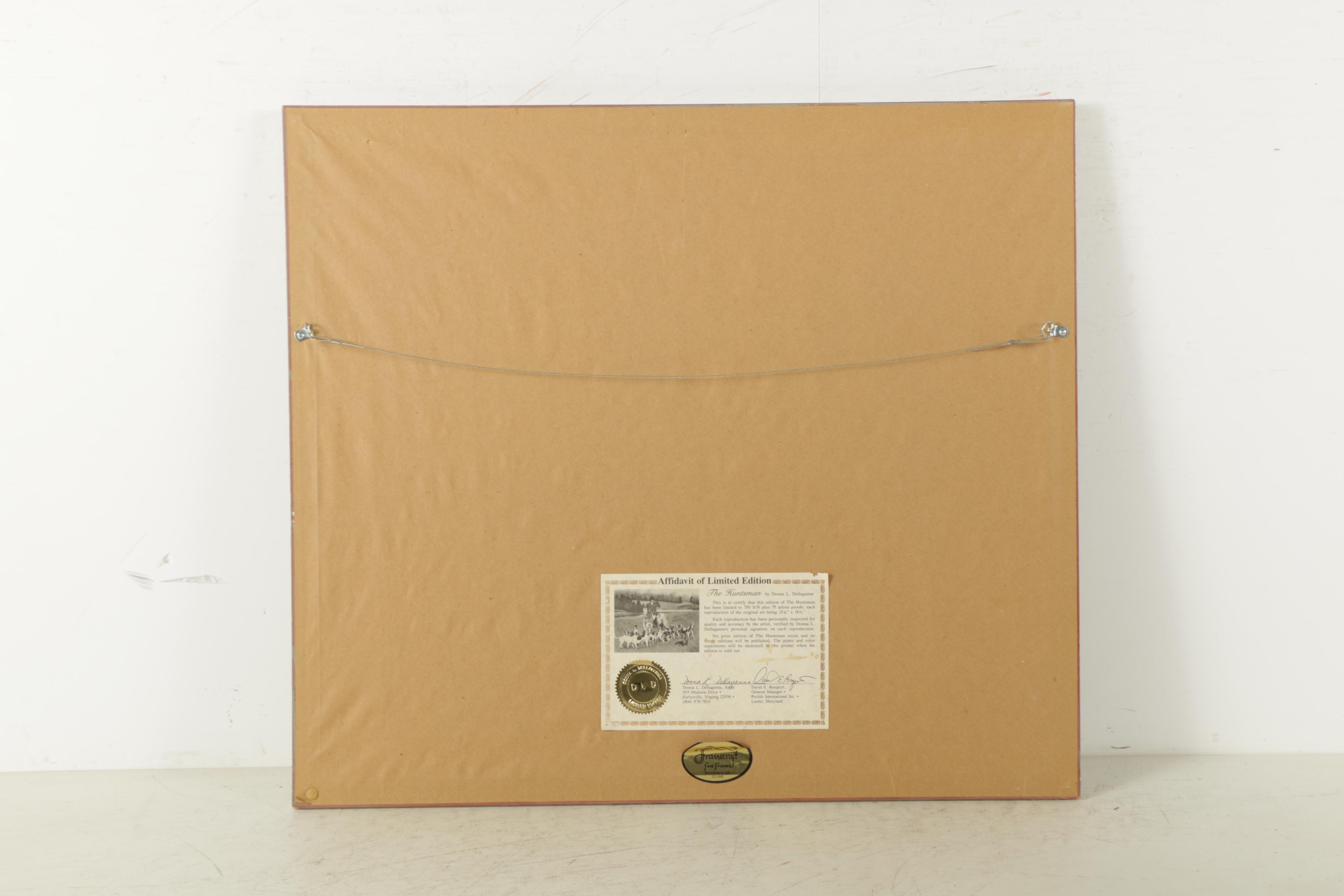 Donna L. Dellaganna Limited Edition Offset Lithograph "The Huntsman"