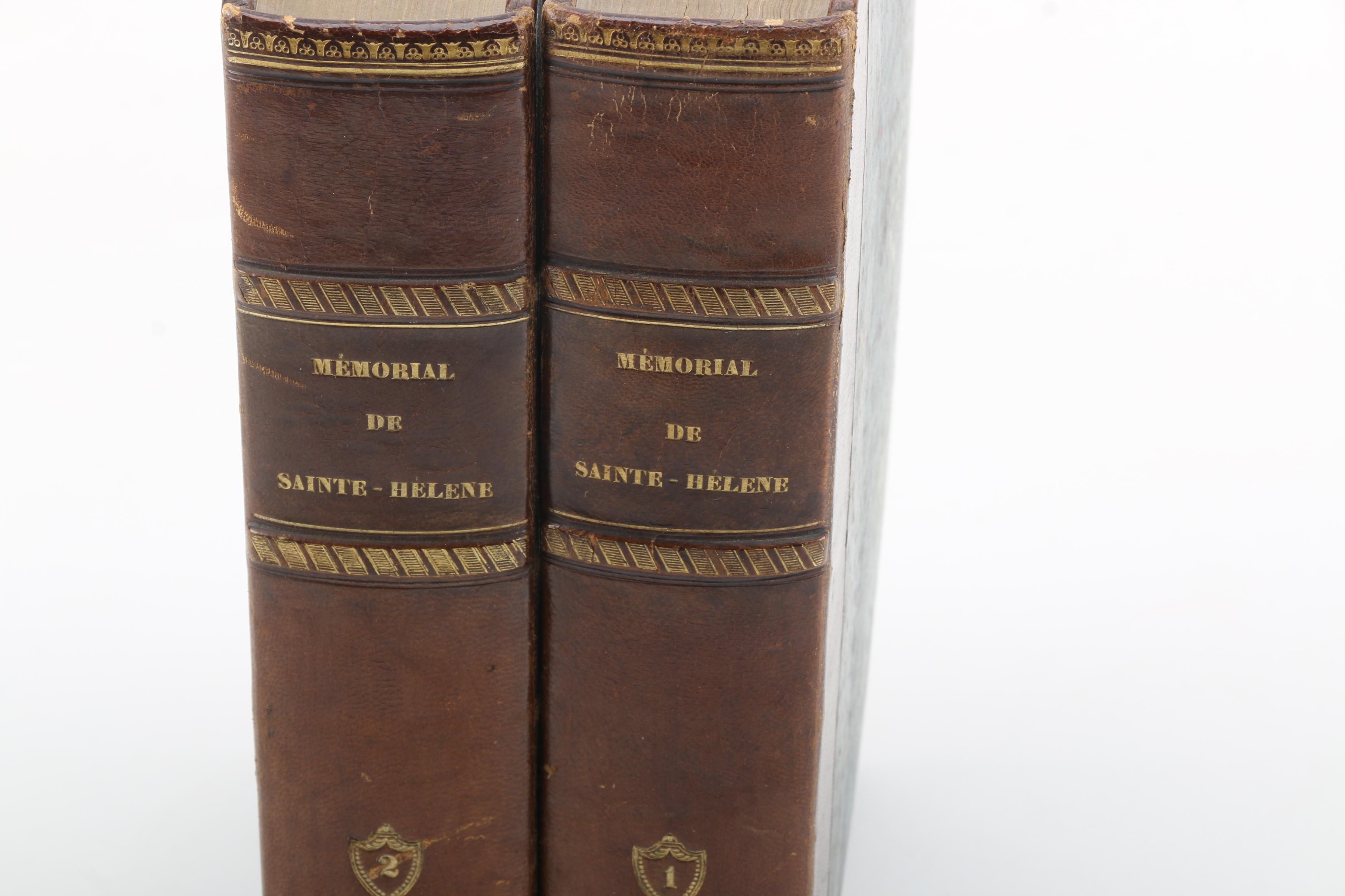 1842 French-Language "Mémorial de Sainte-Hélène" Napoleon Memoirs in Two Volumes