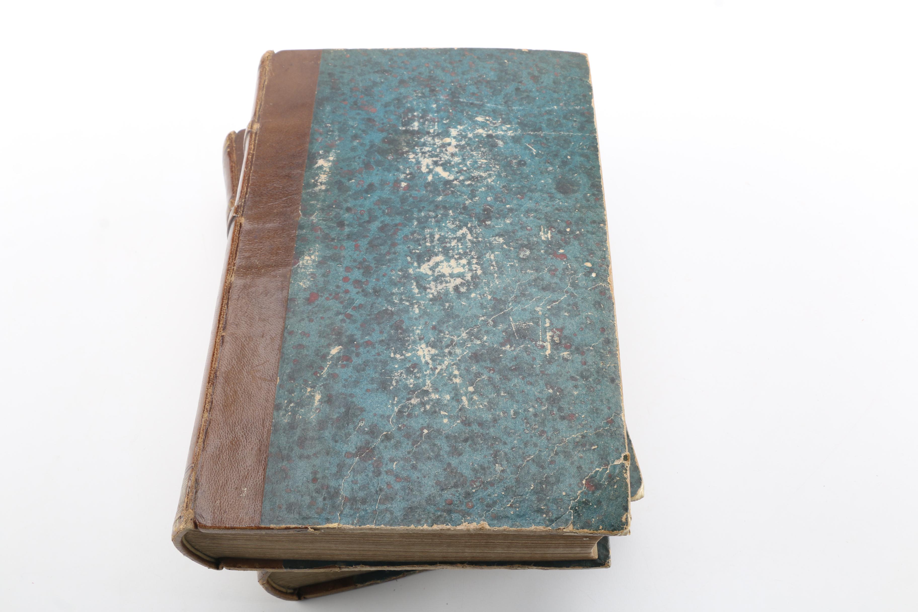 1842 French-Language "Mémorial de Sainte-Hélène" Napoleon Memoirs in Two Volumes