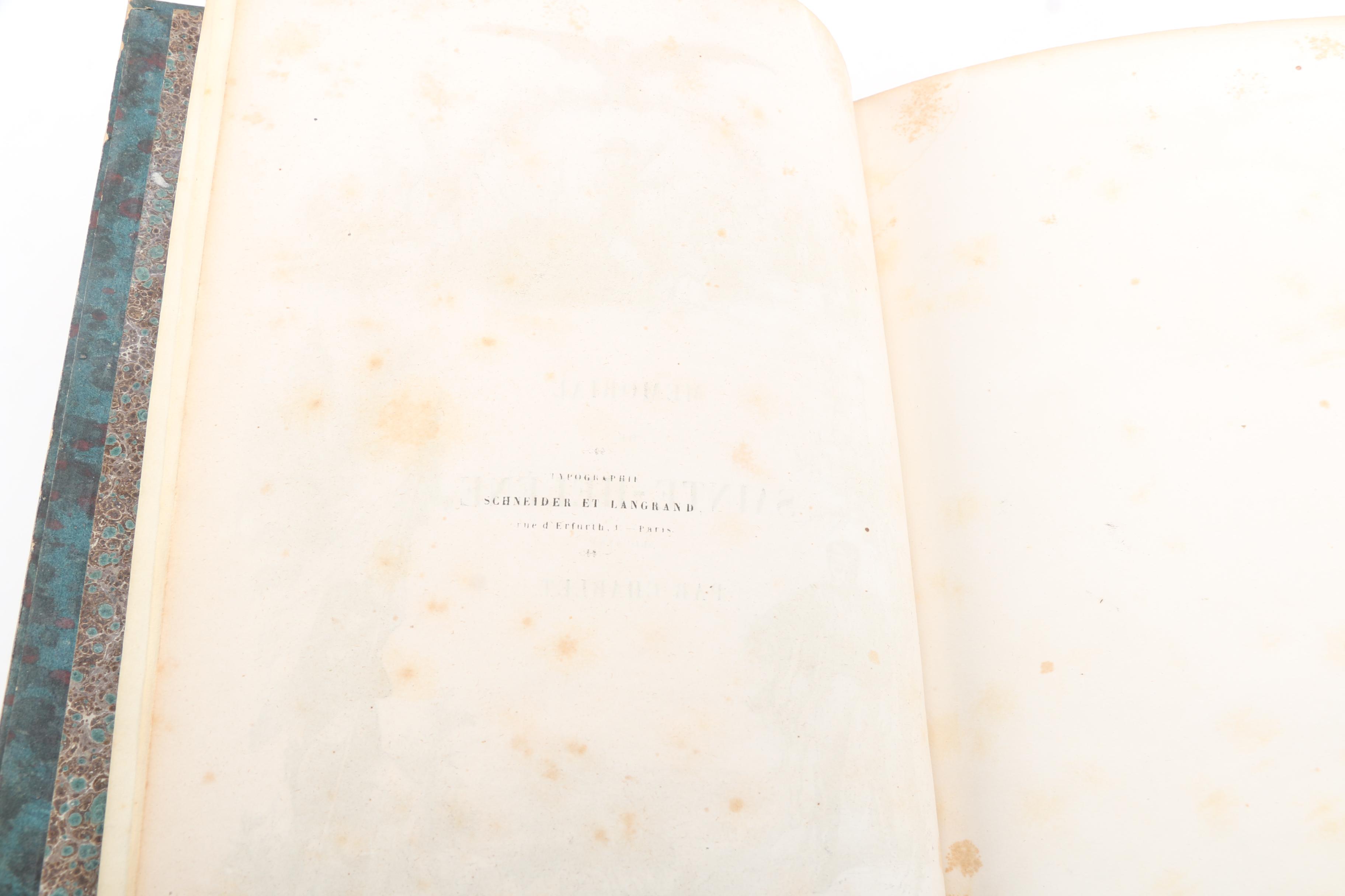 1842 French-Language "Mémorial de Sainte-Hélène" Napoleon Memoirs in Two Volumes