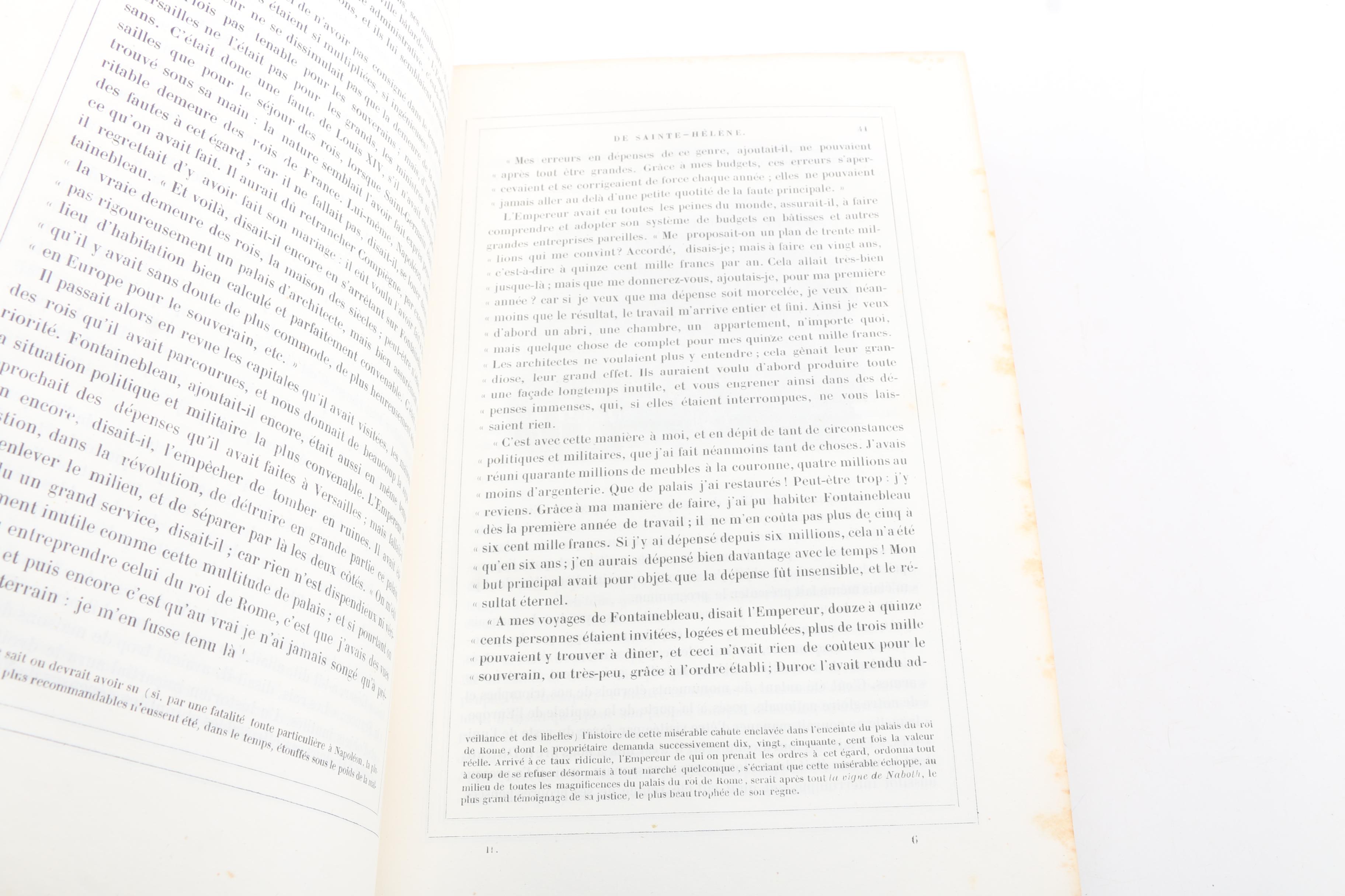 1842 French-Language "Mémorial de Sainte-Hélène" Napoleon Memoirs in Two Volumes