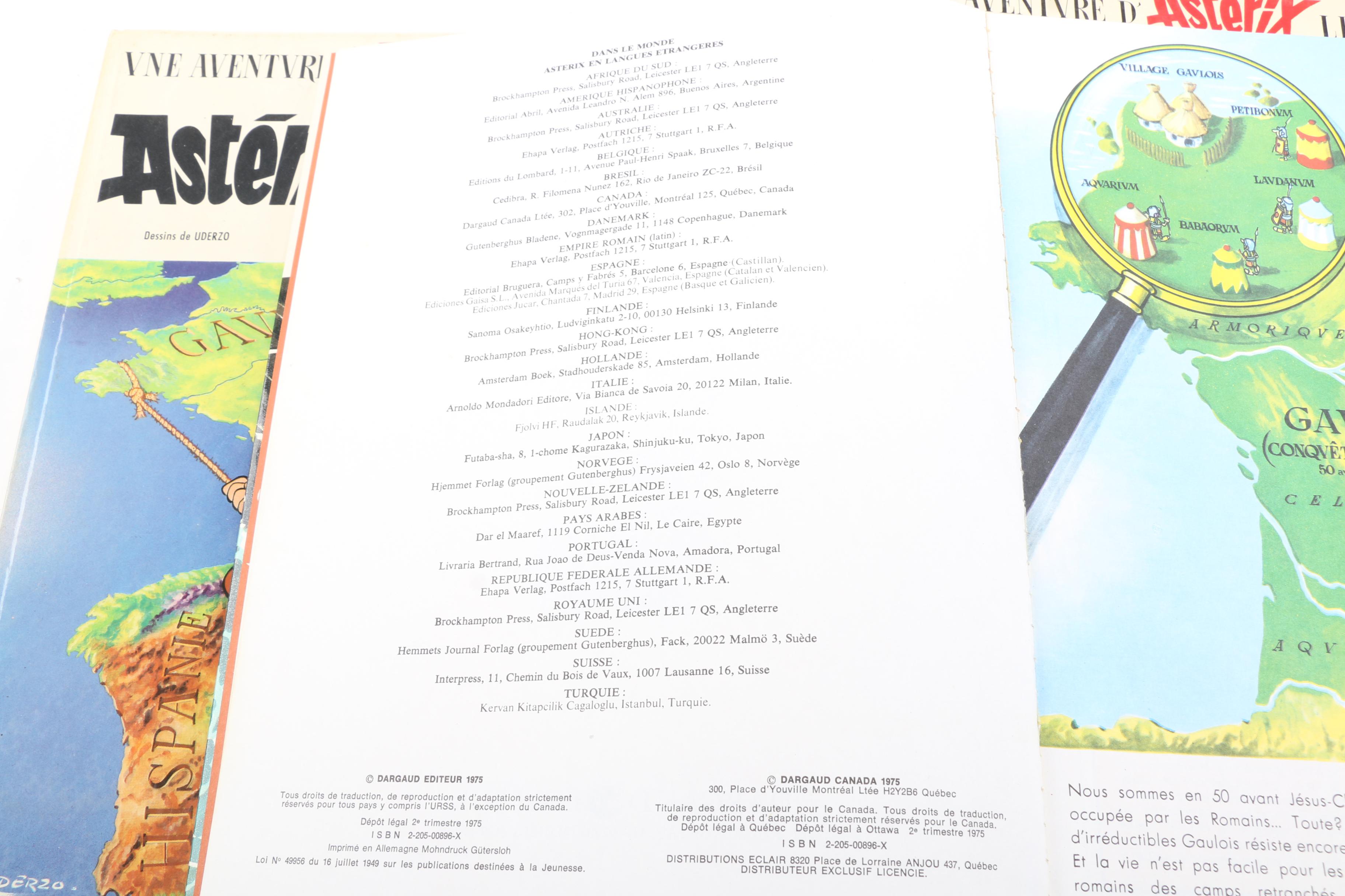 French-Language "Astérix" Comic Books