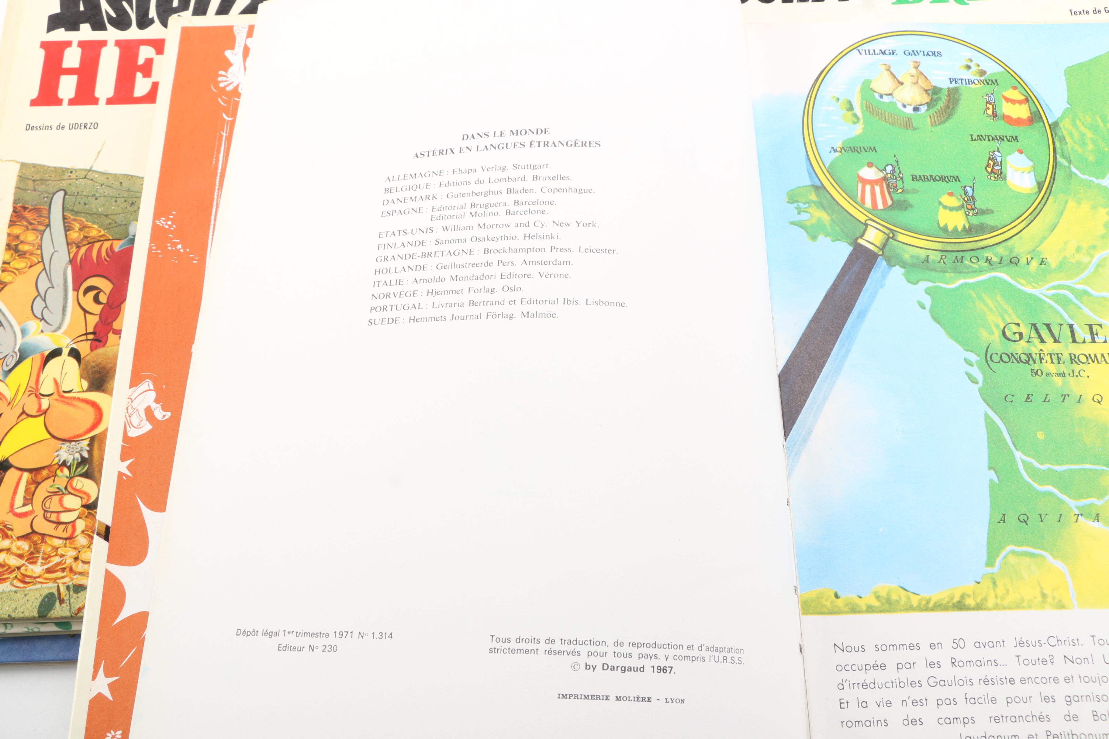 French-Language "Astérix" Comic Books