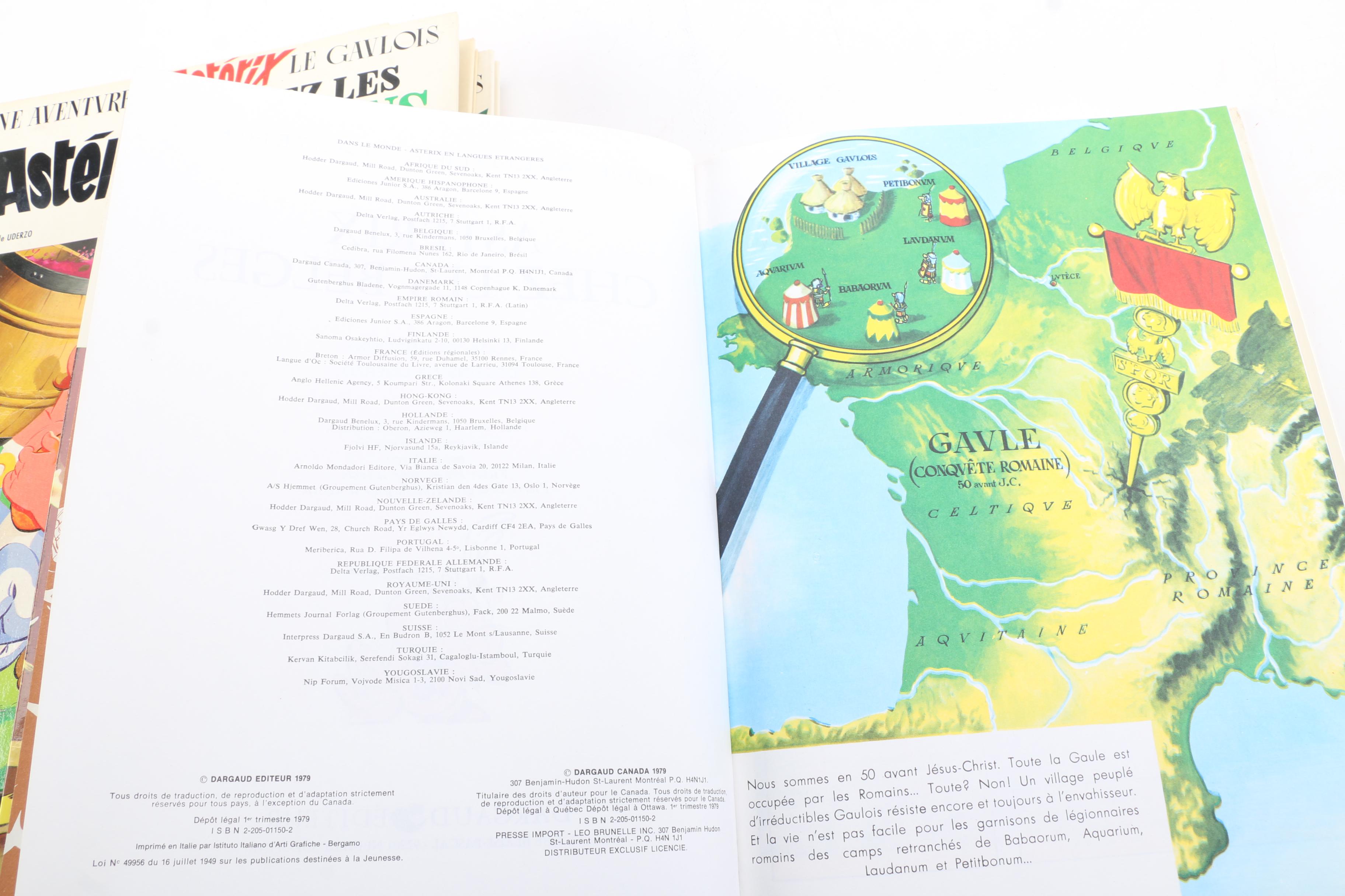 French-Language "Astérix" Comic Books