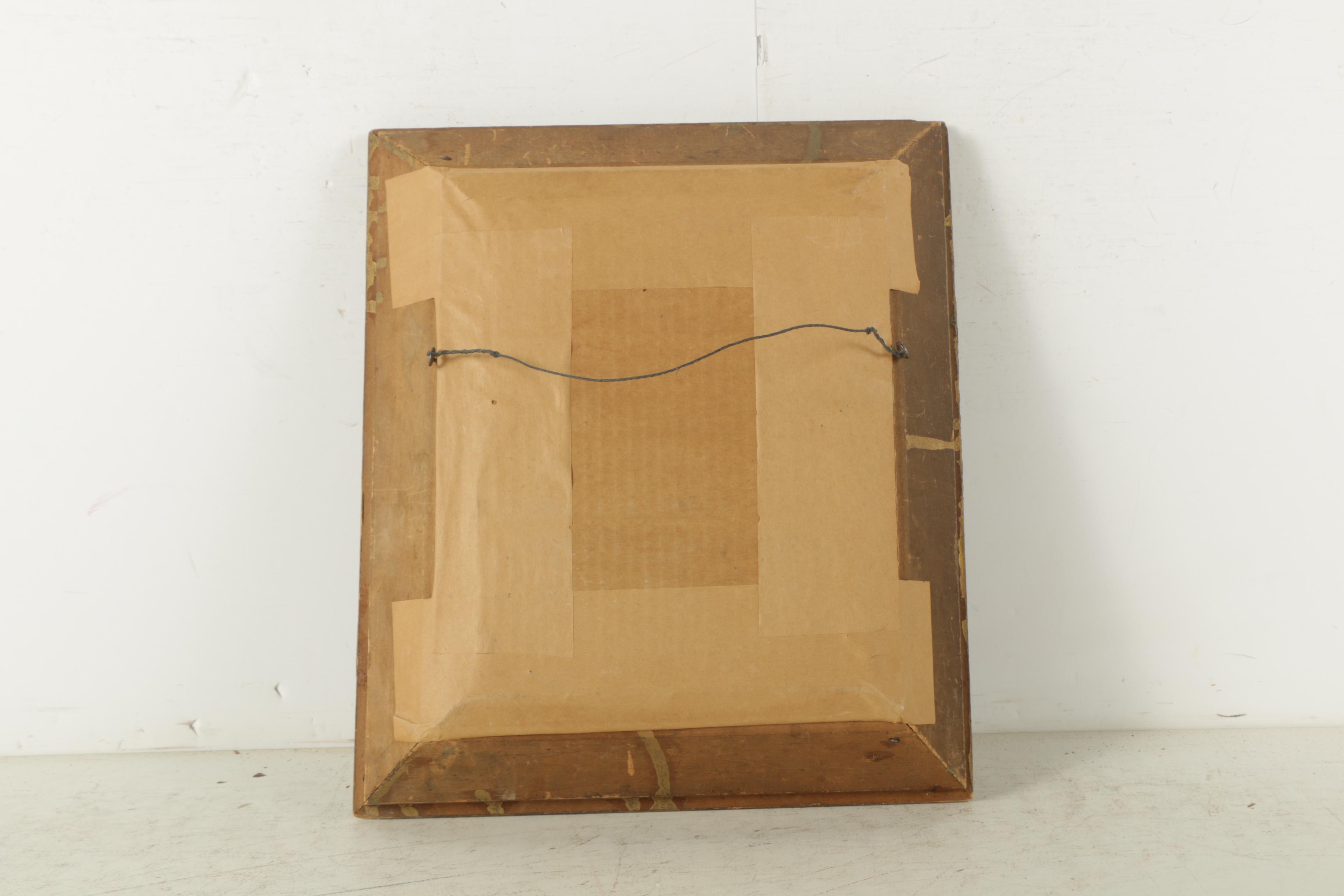 Early 20th-Century Color Lithograph on Paper of Tudor Era Woman in Side Profile