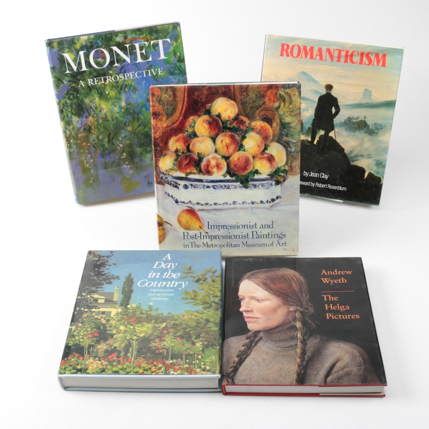 Art Books featuring Impressionist Paintings and Romanticism Genres