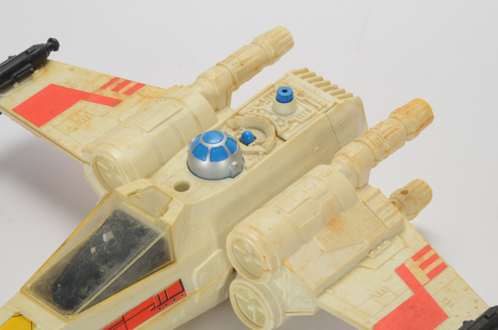 Collection of Vintage Star Wars Vehicles Including Millennium Falcon EBTH