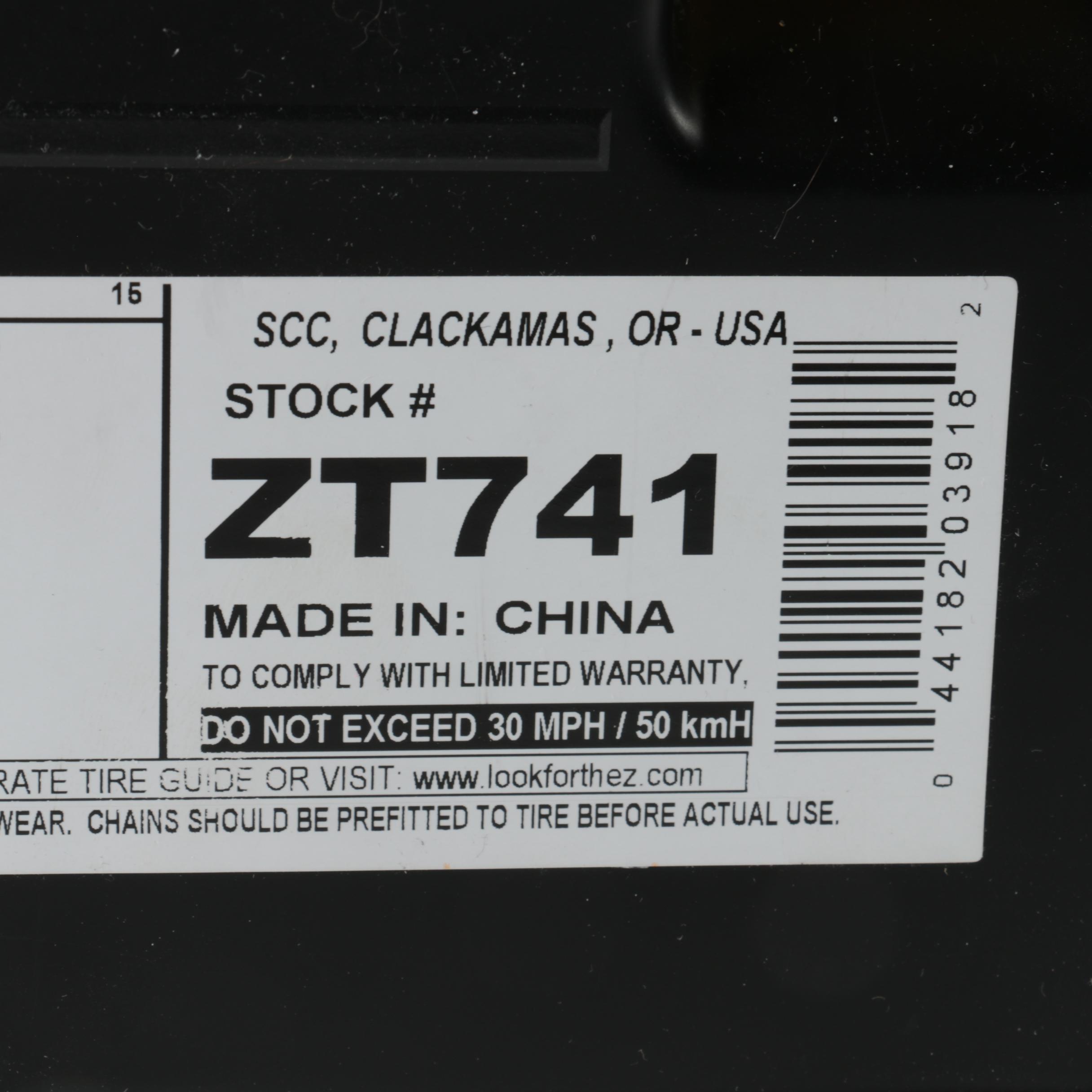 SCC Super Z Tire Chains