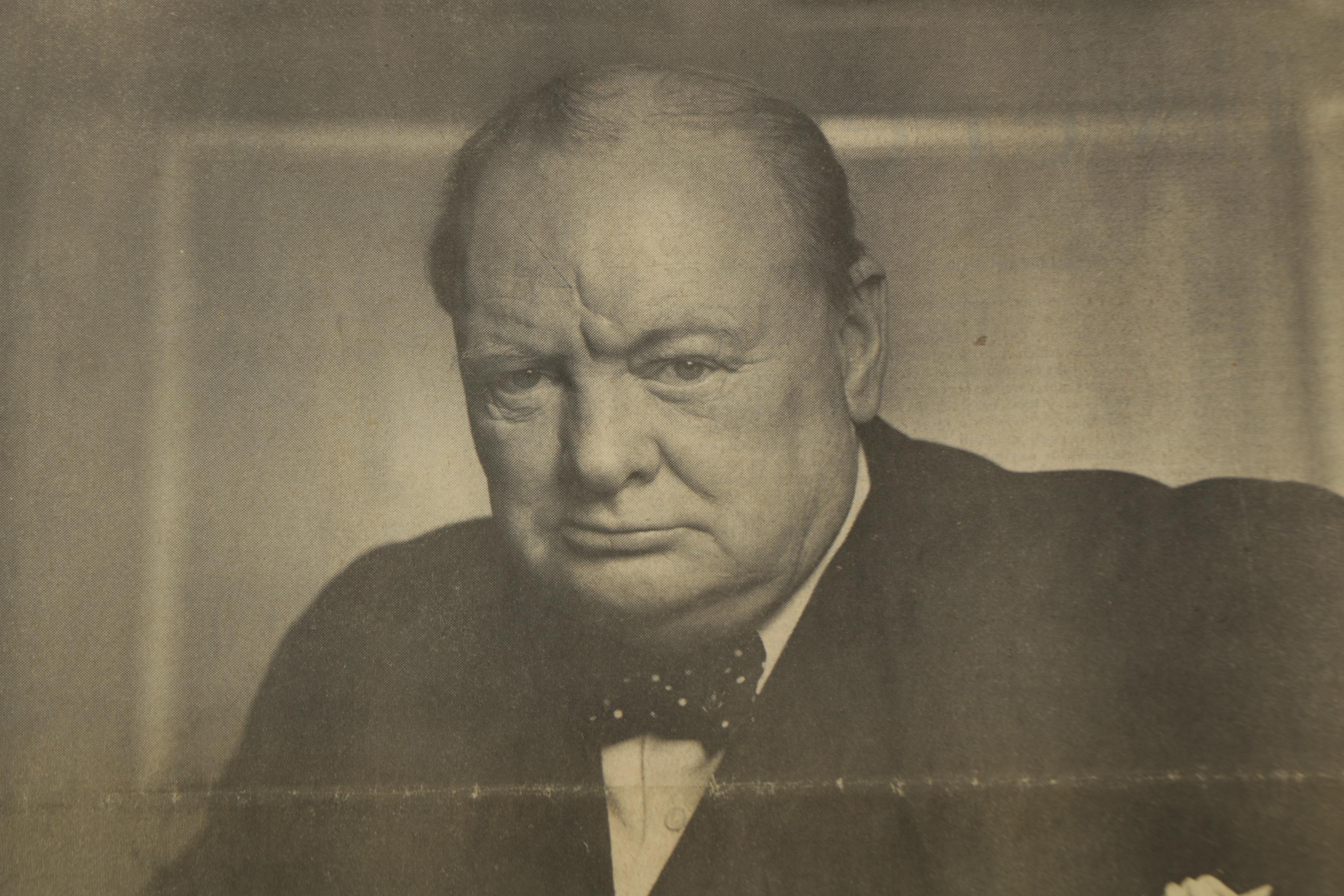 Vintage Bound Copy of "The Times" of London Commemorating The Life of Churchill