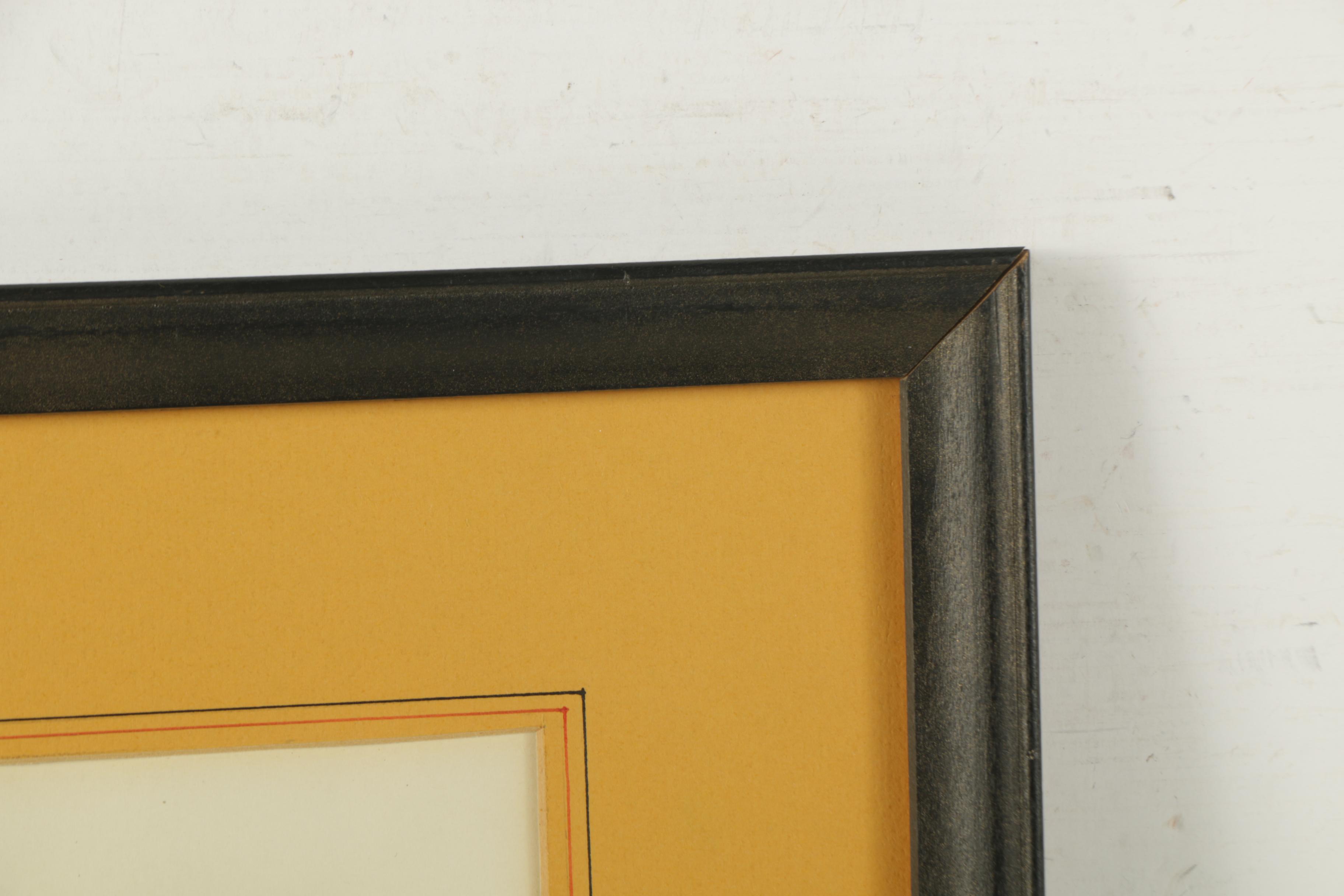 Hand Colored Lithograph After Dutch Etching of Amsterdam Port Landscape