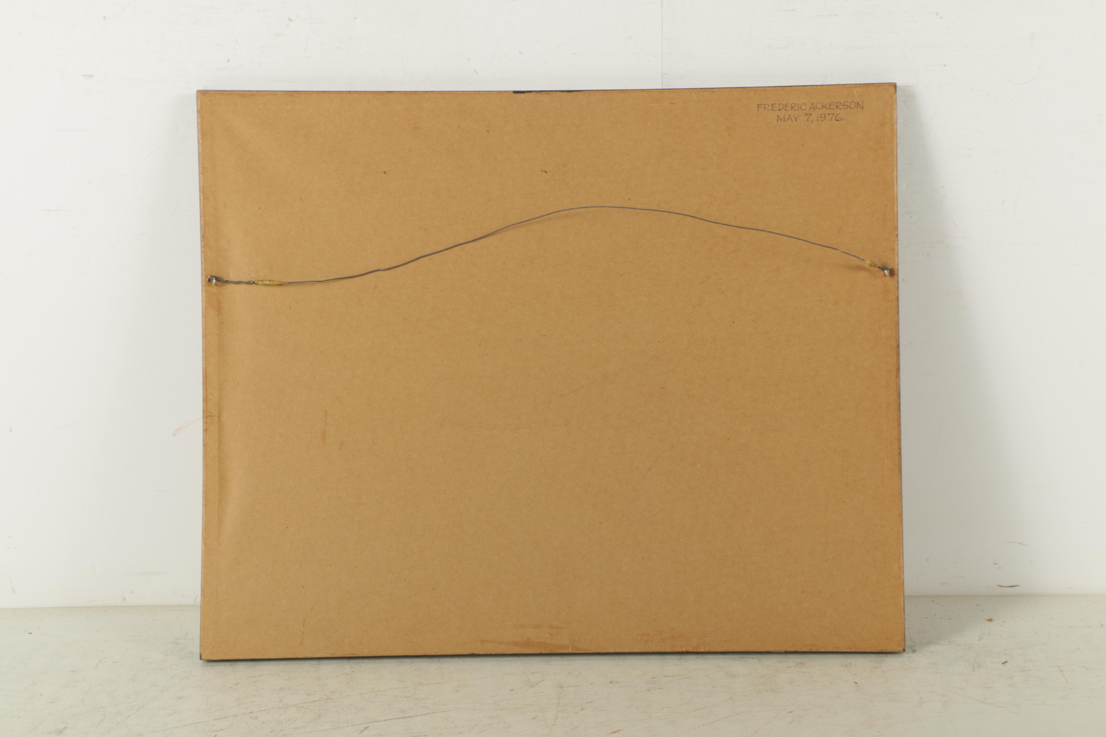 Hand Colored Lithograph After Dutch Etching of Amsterdam Port Landscape