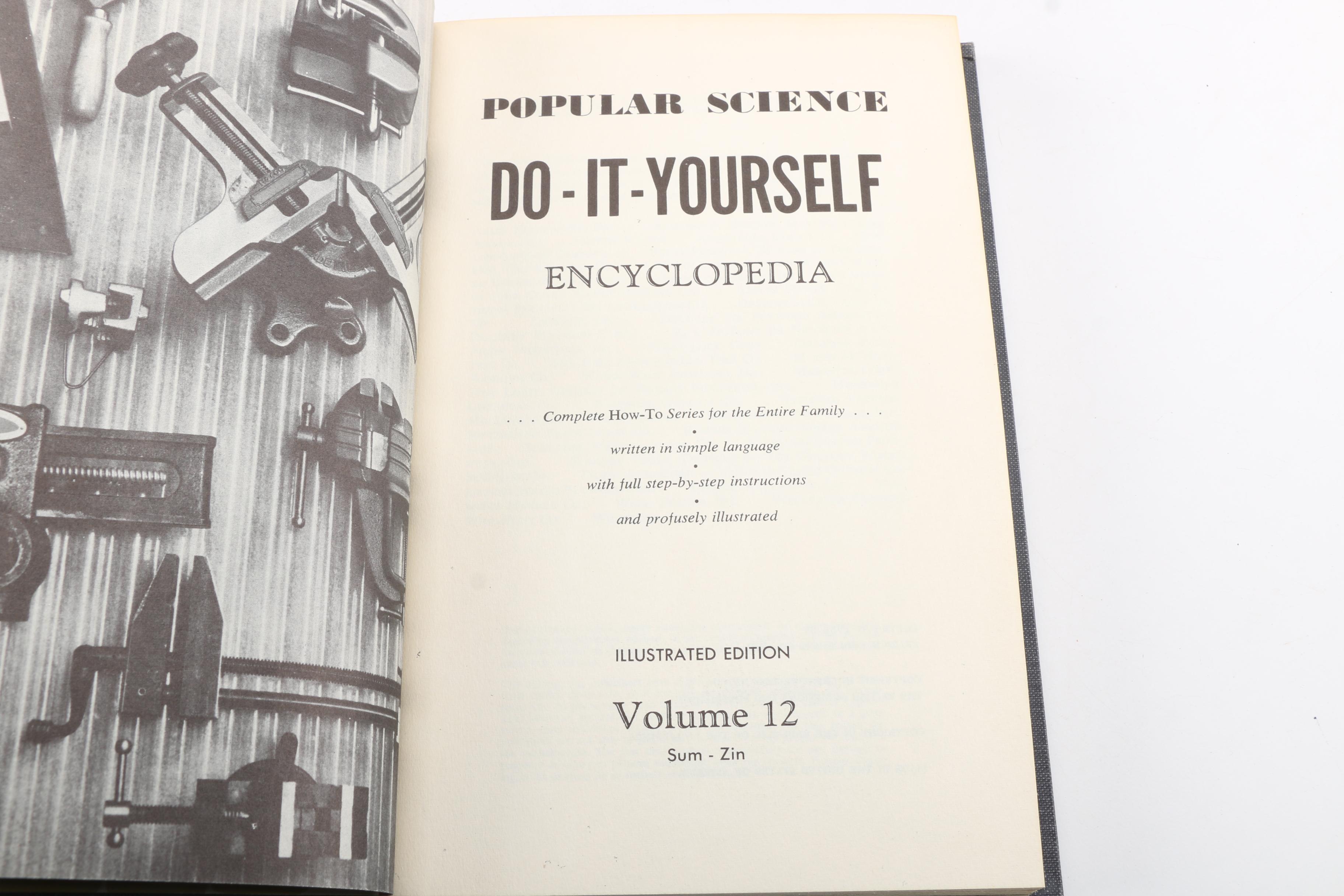 1956 "Popular Science Do-It-Yourself Encyclopedia" in Twelve Volumes