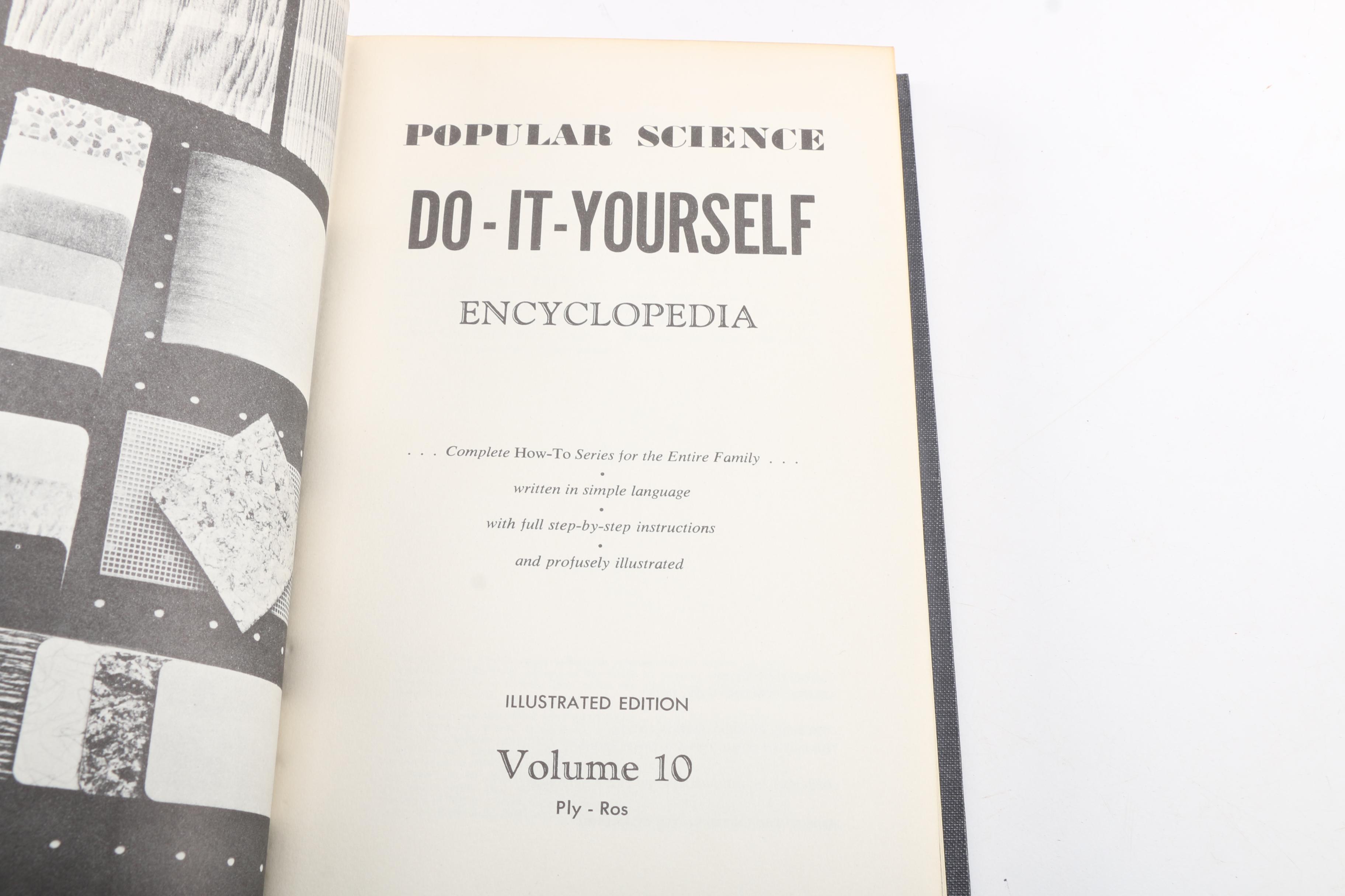 1956 "Popular Science Do-It-Yourself Encyclopedia" in Twelve Volumes